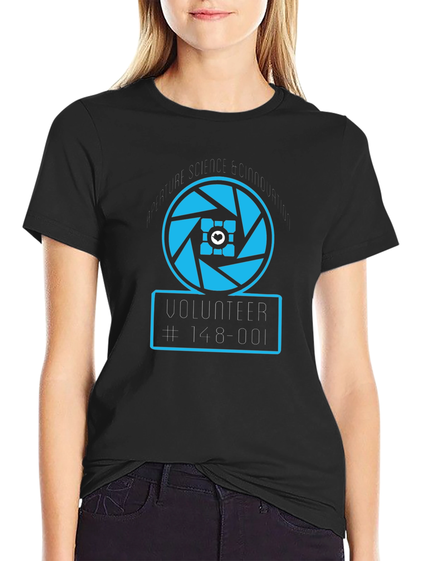 Aperture Science Volunteer T-Shirt - Black