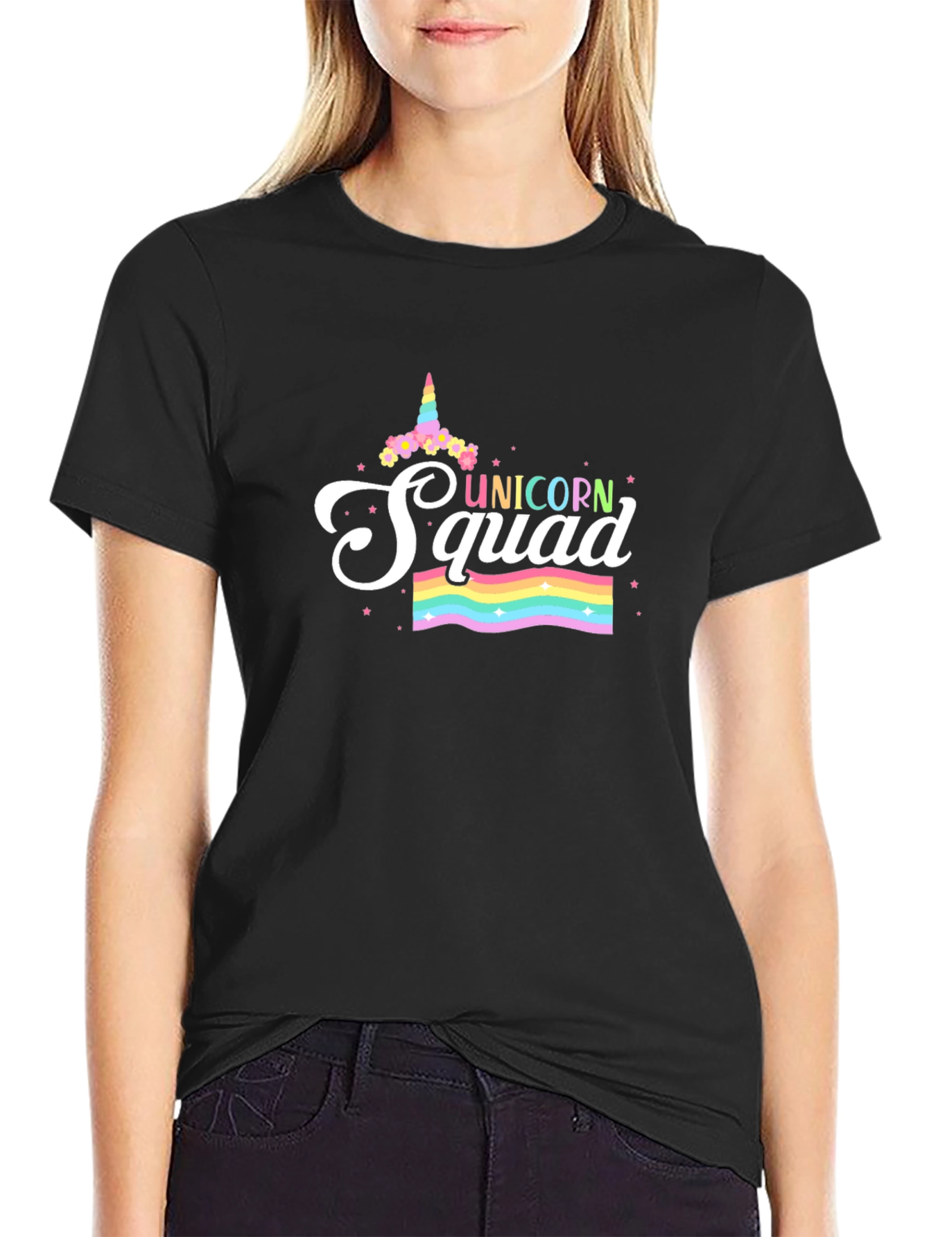 Unicorn Squad Black T-Shirt