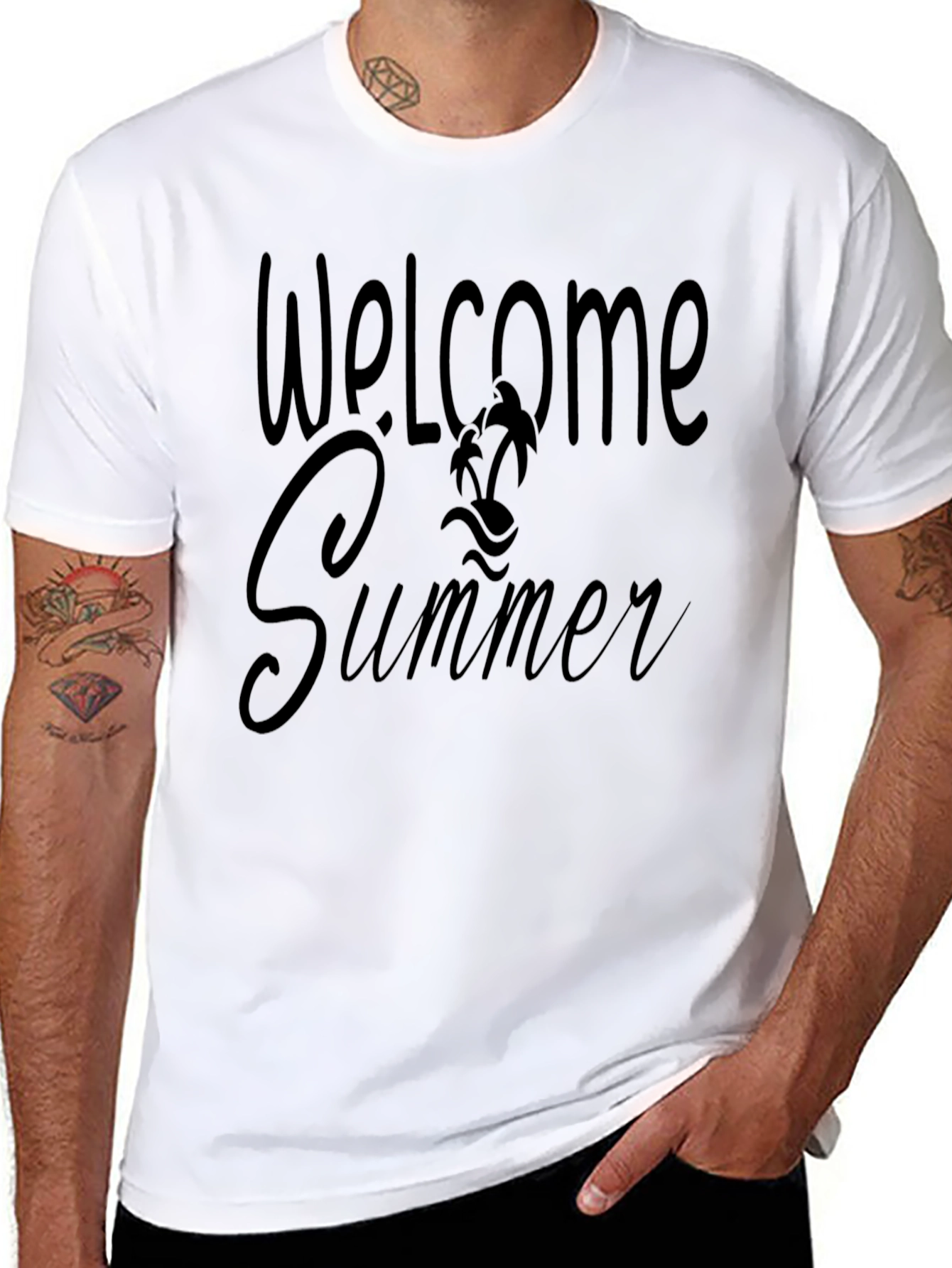 Welcome Summer Black T-Shirt