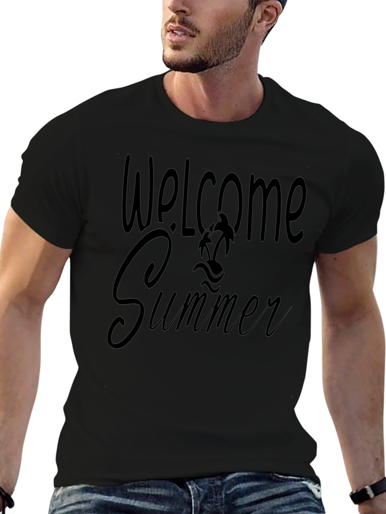 Welcome Summer Black T-Shirt
