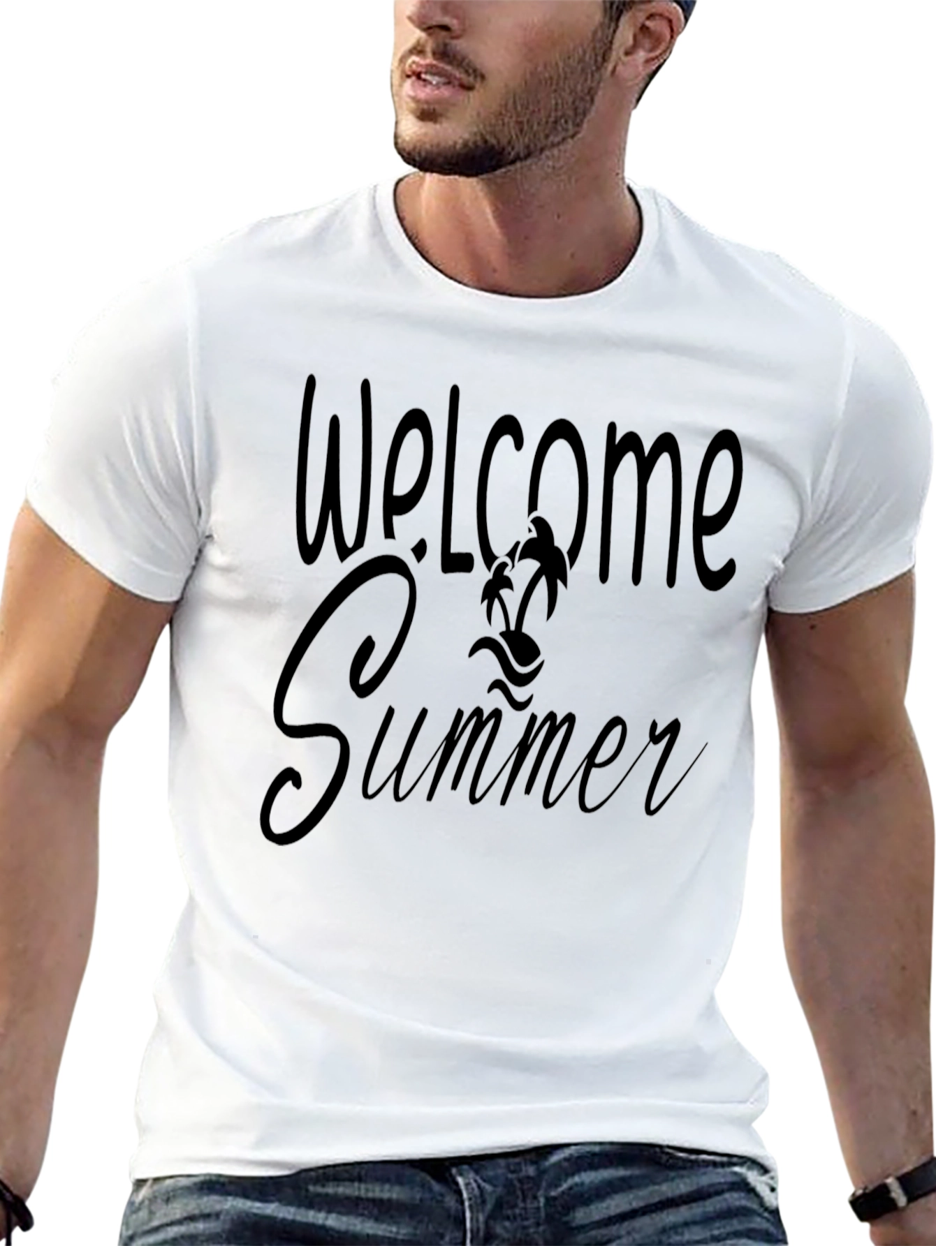 Welcome Summer Black T-Shirt