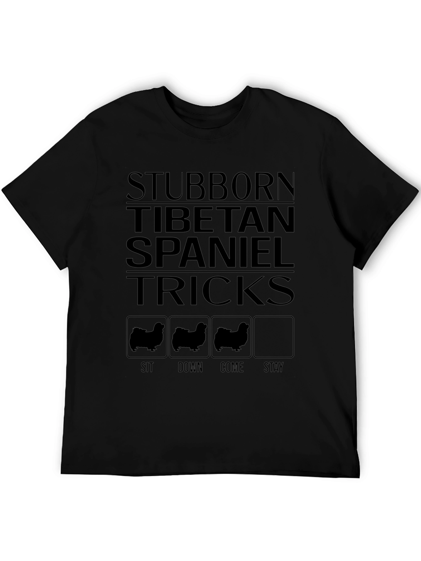 Stubborn Tibetan Spaniel Tricks Graphic T-Shirt