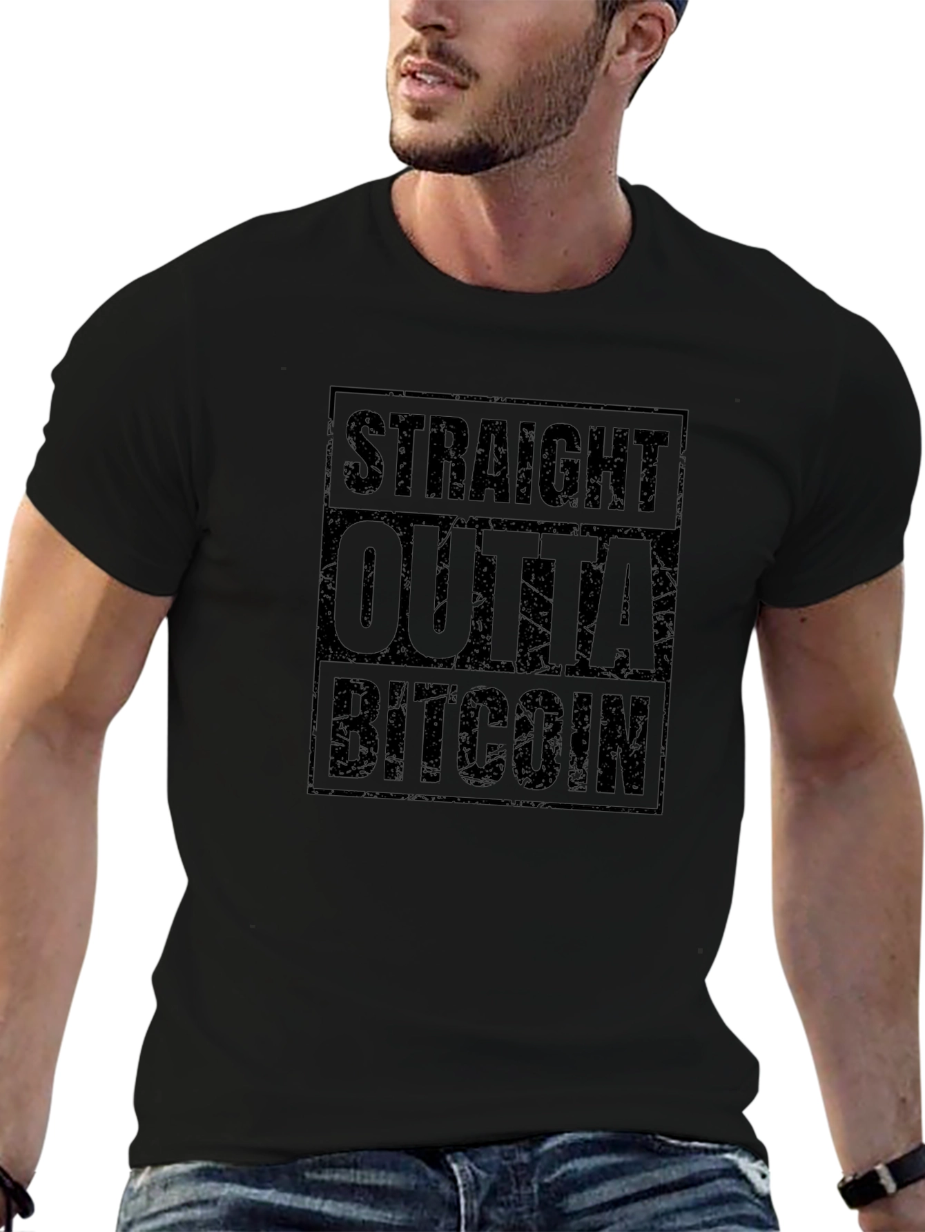 Straight Outta Bitcoin Graphic Tee