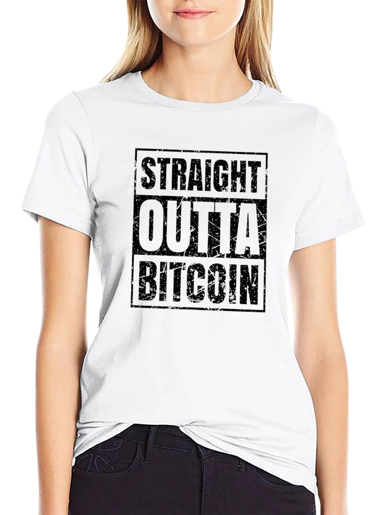 Straight Outta Bitcoin Graphic Tee