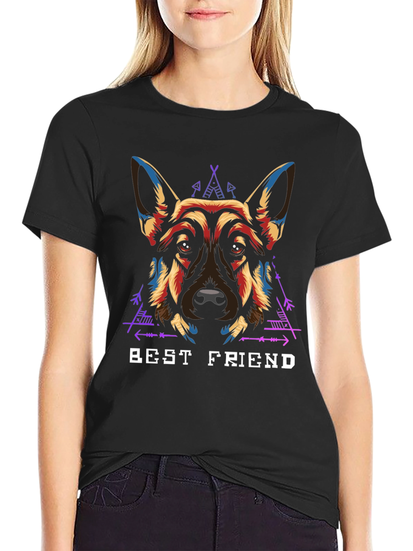 Best Friend Dog Graphic T-Shirt