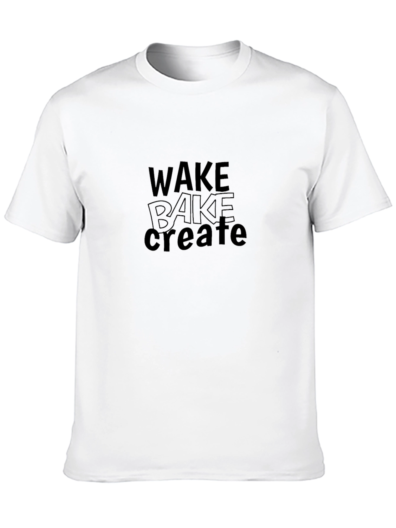 Wake Bake Create Black T-Shirt
