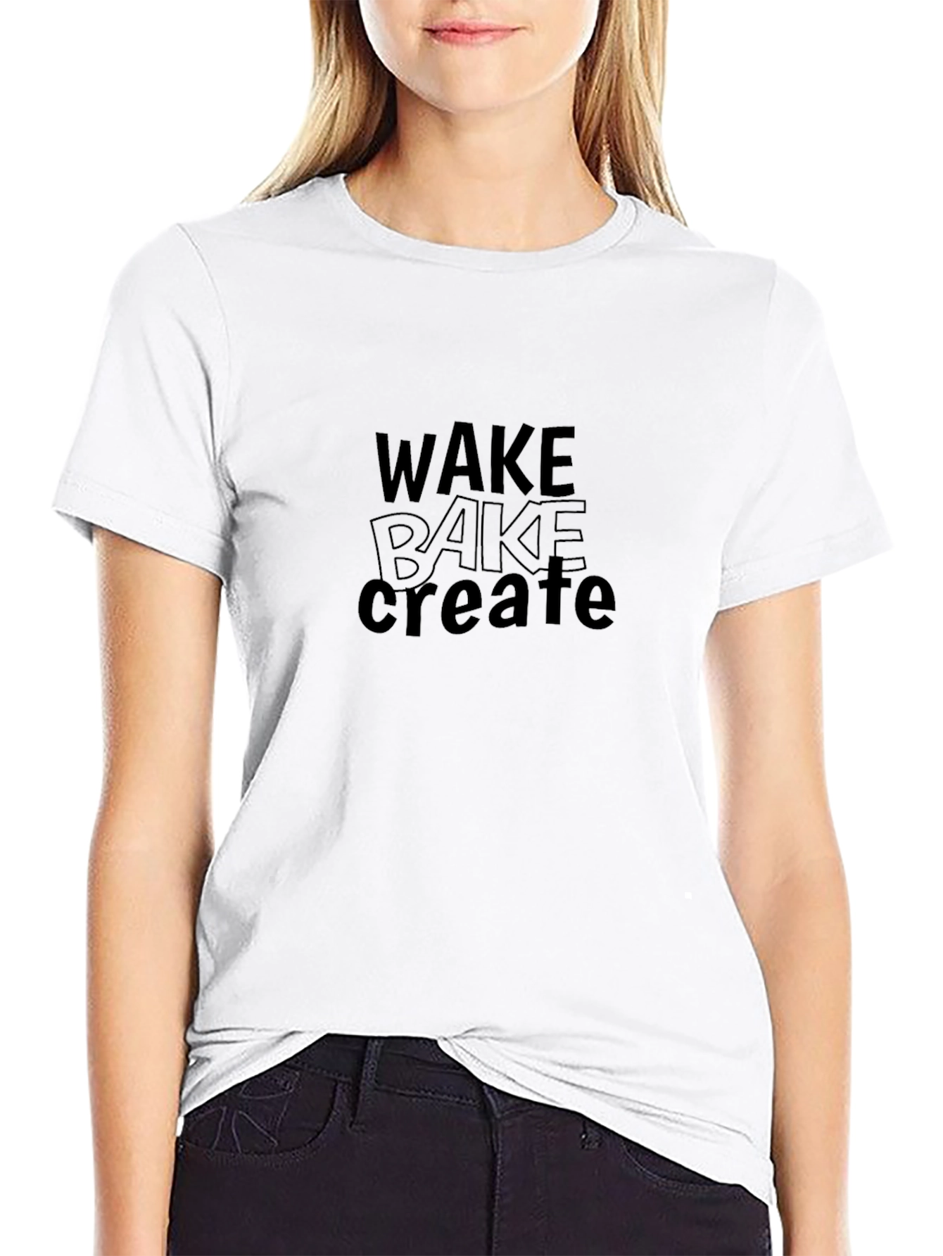 Wake Bake Create Black T-Shirt