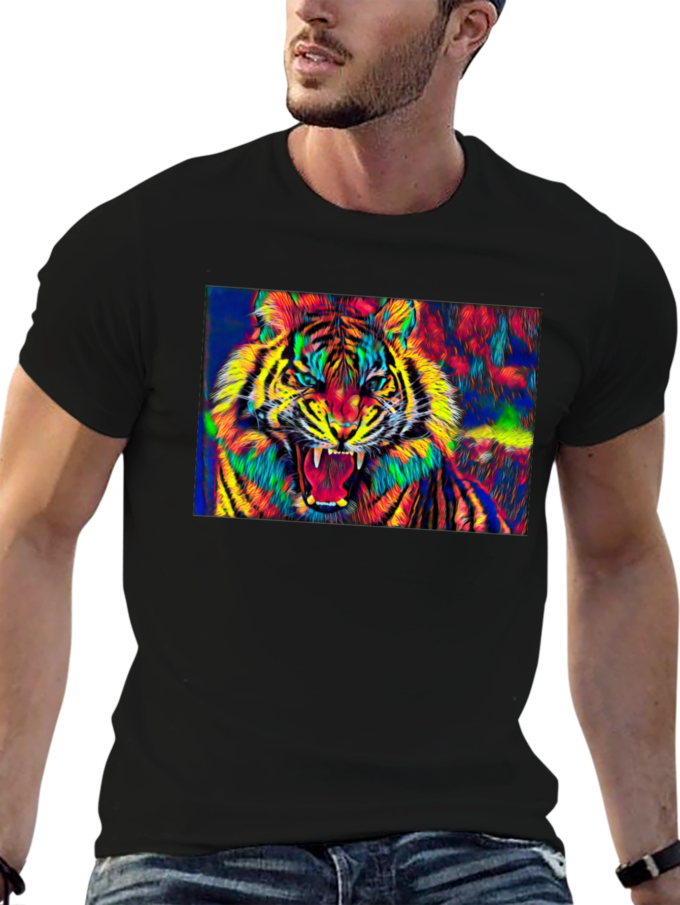 Vibrant Tiger Graphic Tee - Bold Style