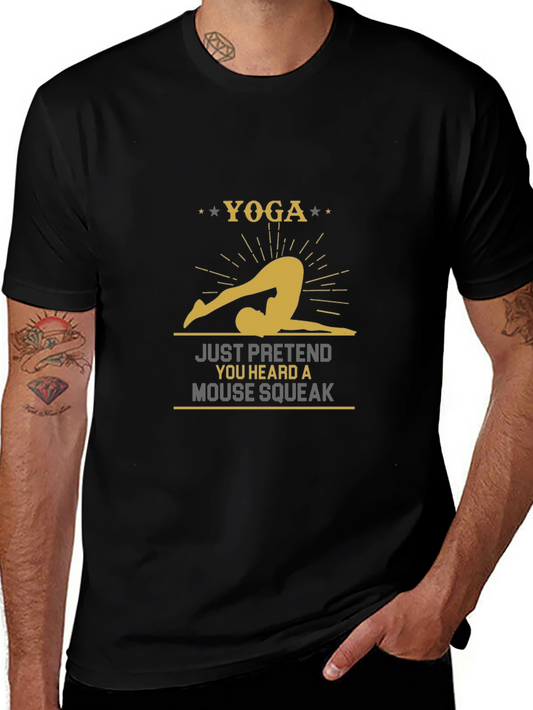 Yoga Mouse Squeak Graphic T-Shirt