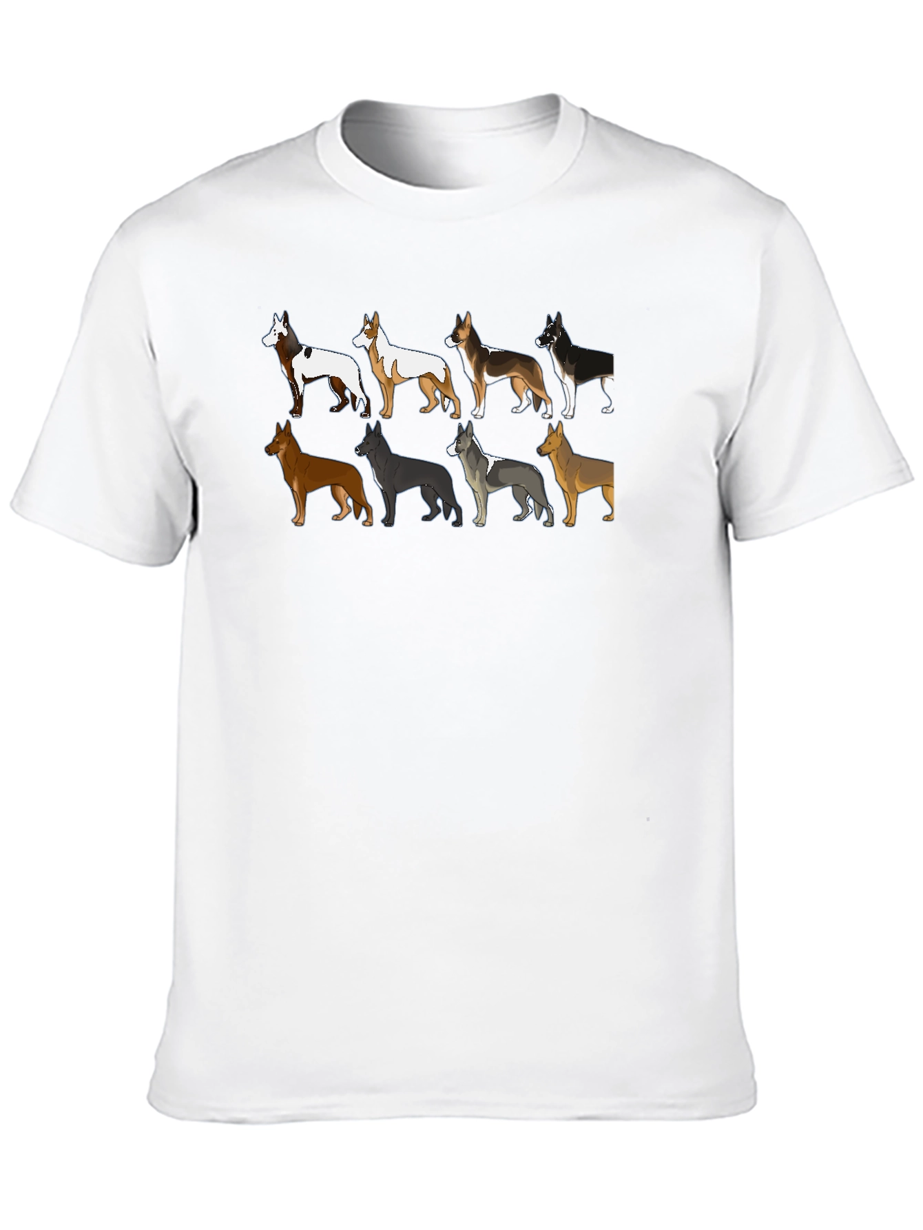 Unique Dog Breed Pattern Graphic Tee