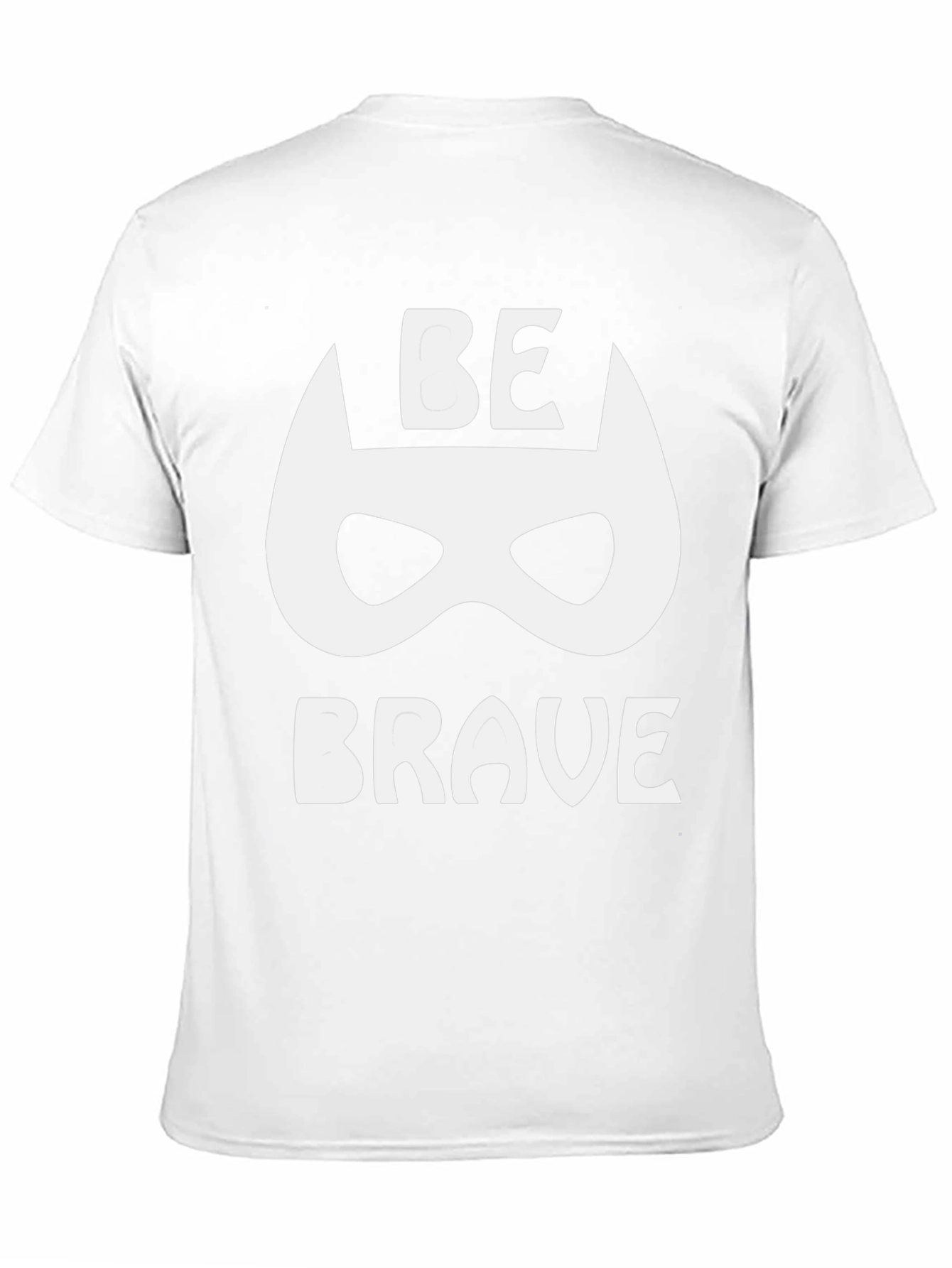 Be Brave Graphic Tee - Superhero Mask Black T-Shirt
