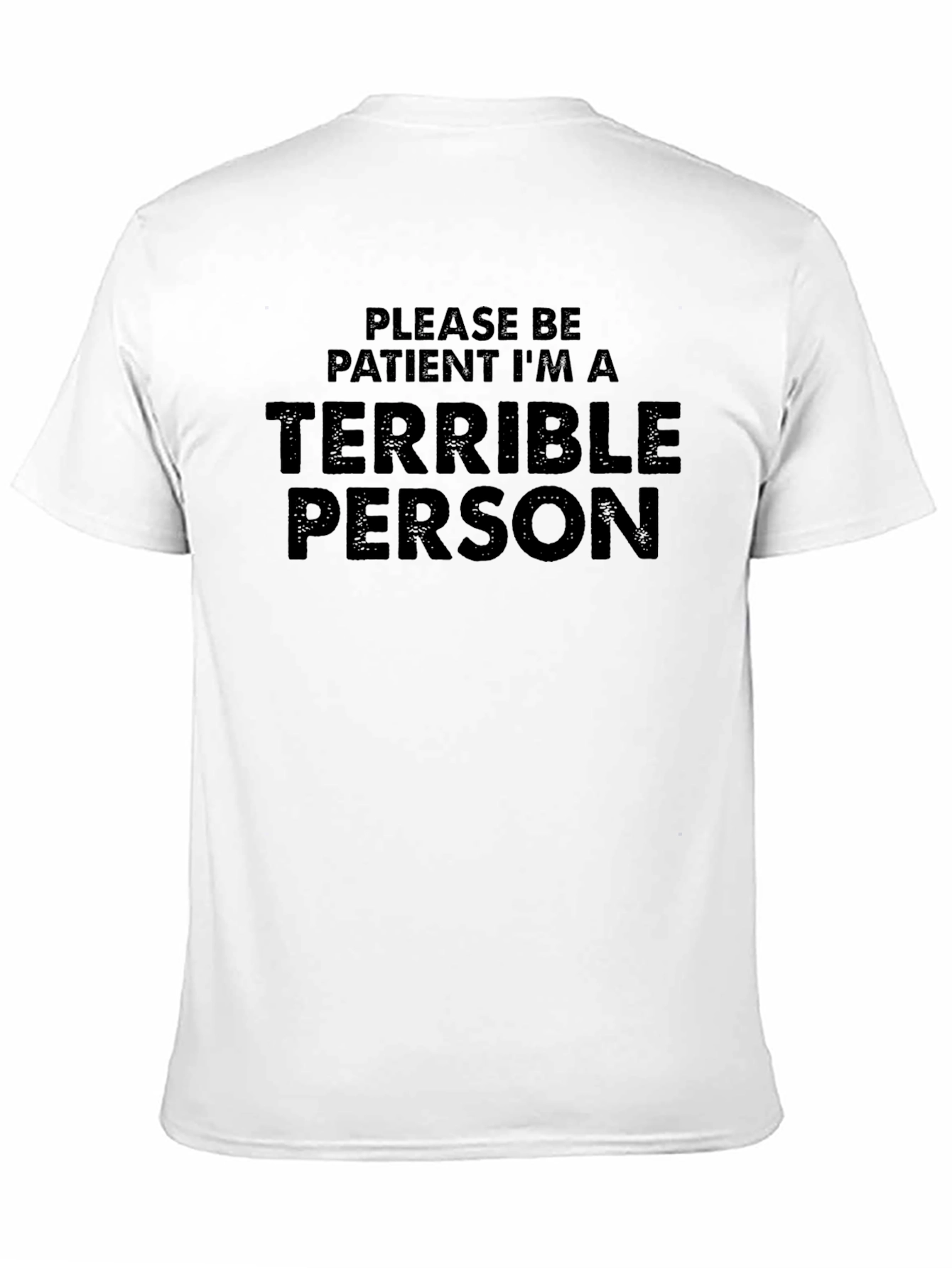 Terrible Person Graphic Tee - Black Cotton T-Shirt