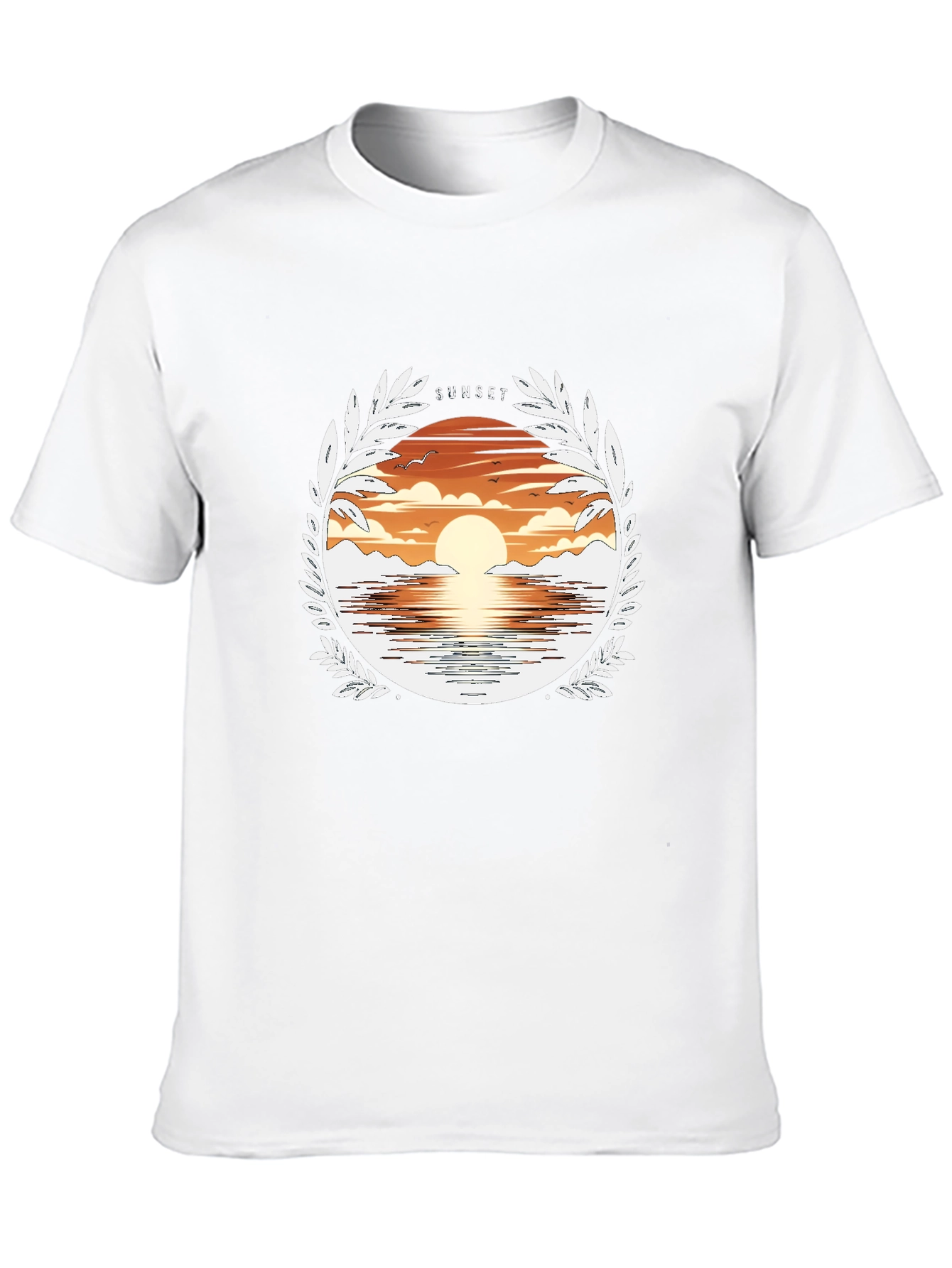 Sunset Graphic Tee - Stylish Black T-Shirt