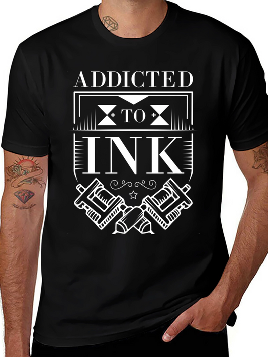 Addicted to Ink Graphic Tee - Tattoo Artist Style