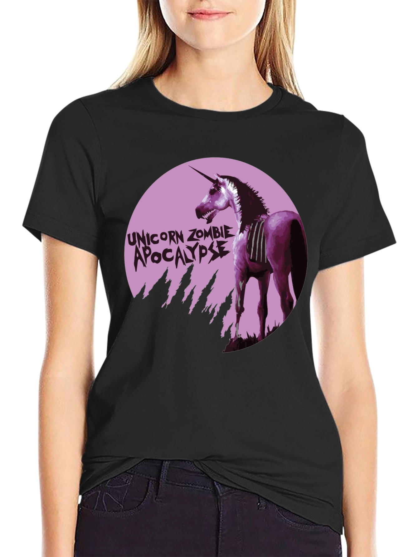 Unicorn Zombie Apocalypse Graphic T-Shirt