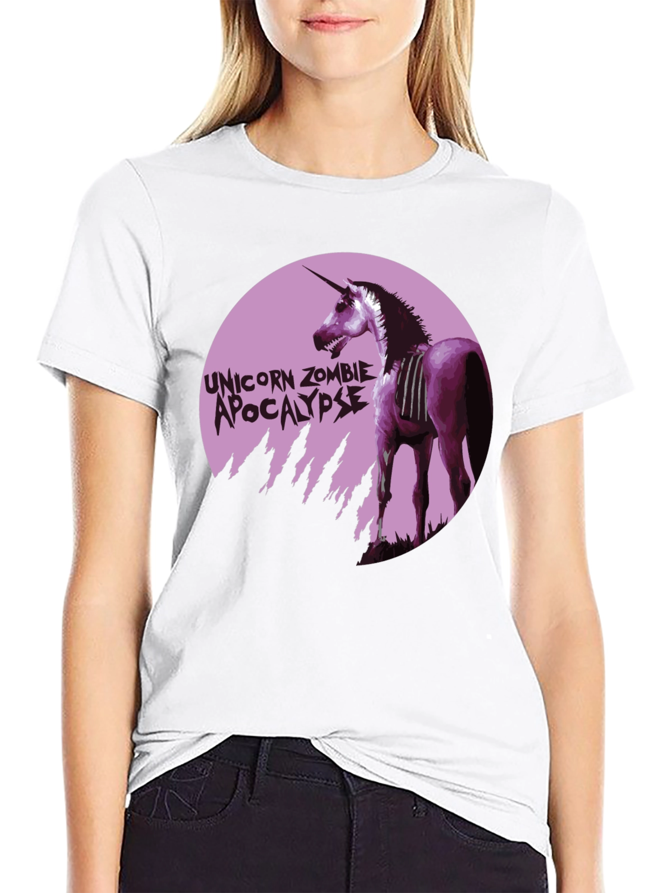 Unicorn Zombie Apocalypse Graphic T-Shirt