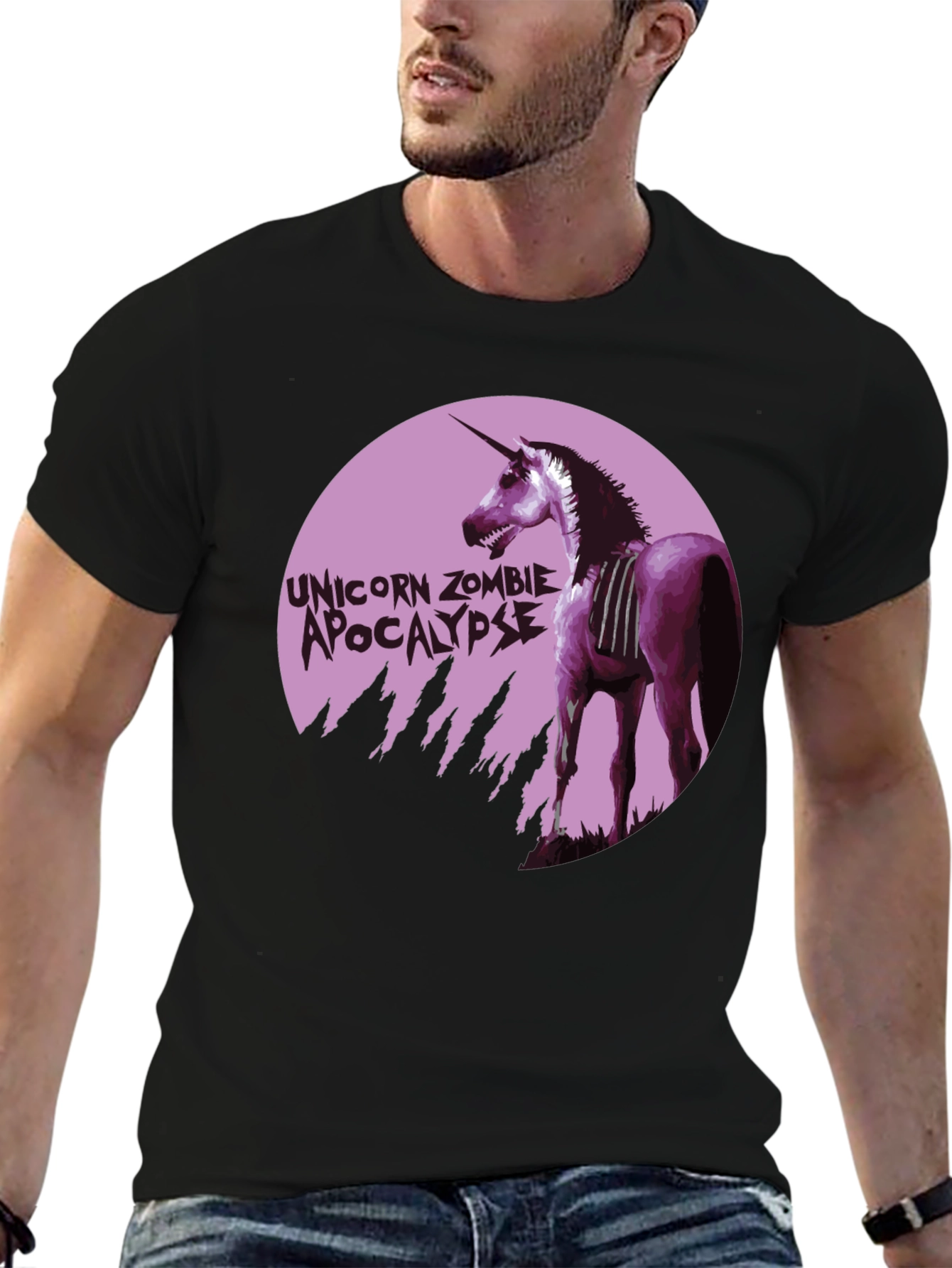 Unicorn Zombie Apocalypse Graphic T-Shirt