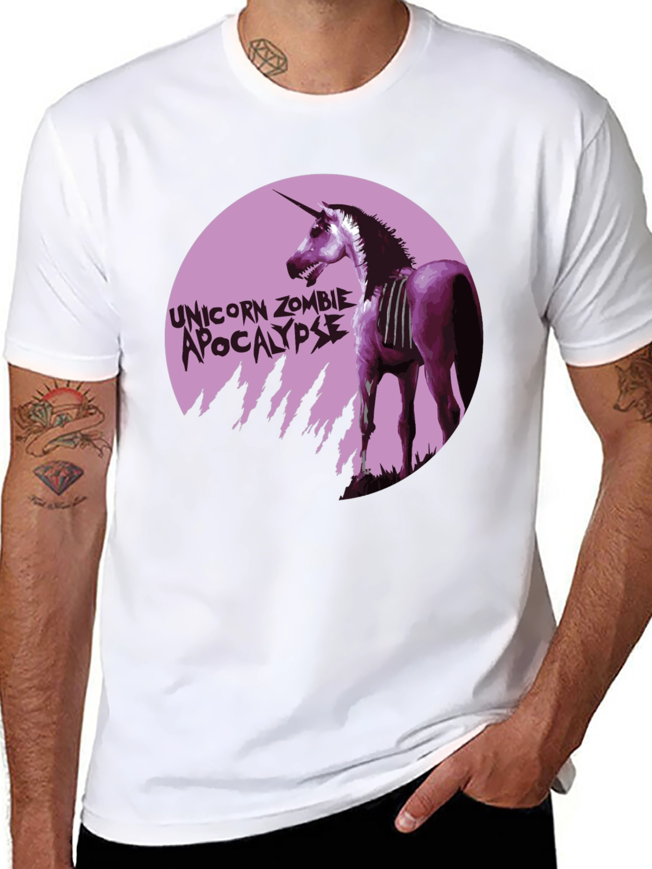 Unicorn Zombie Apocalypse Graphic T-Shirt