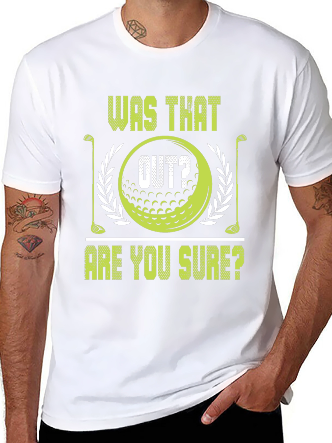 Was That Out? Funny Golf T-Shirt
