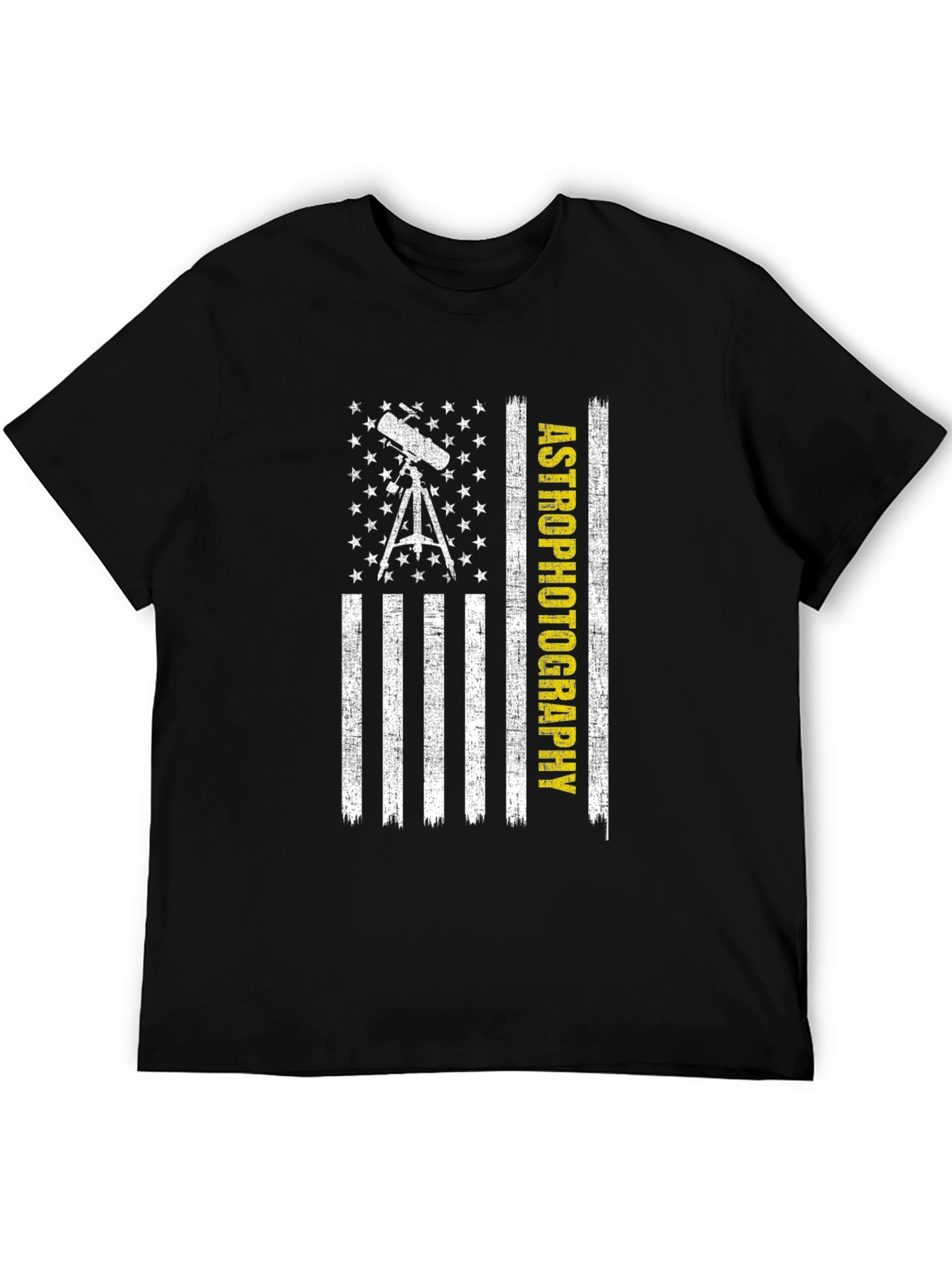 Astrophotography American Flag Graphic Tee
