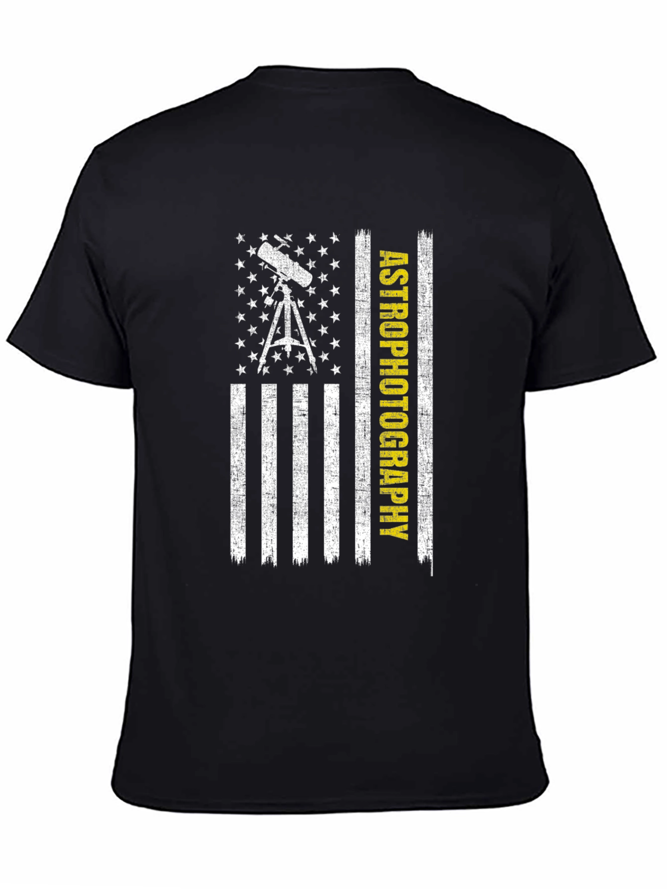 Astrophotography American Flag Graphic Tee