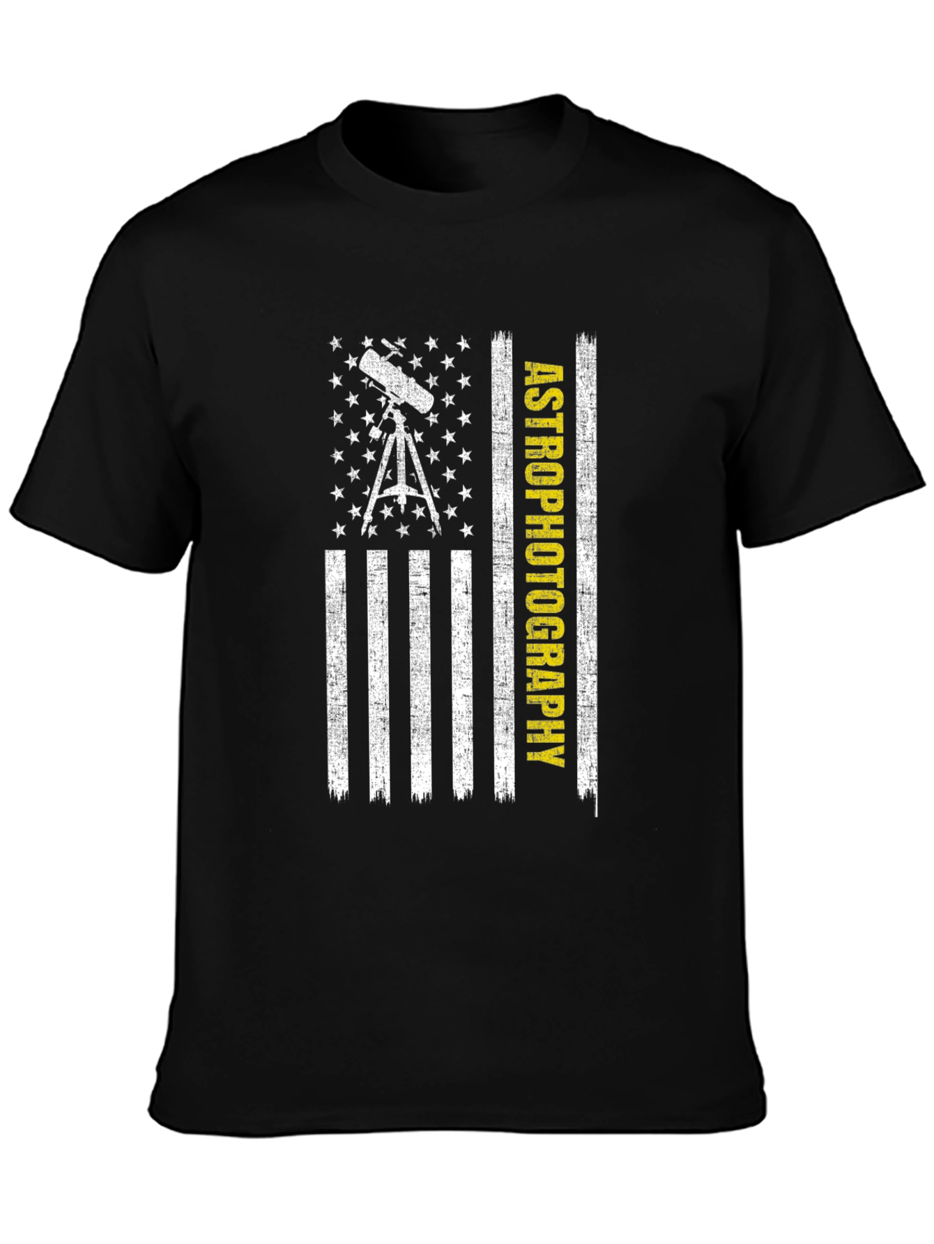 Astrophotography American Flag Graphic Tee