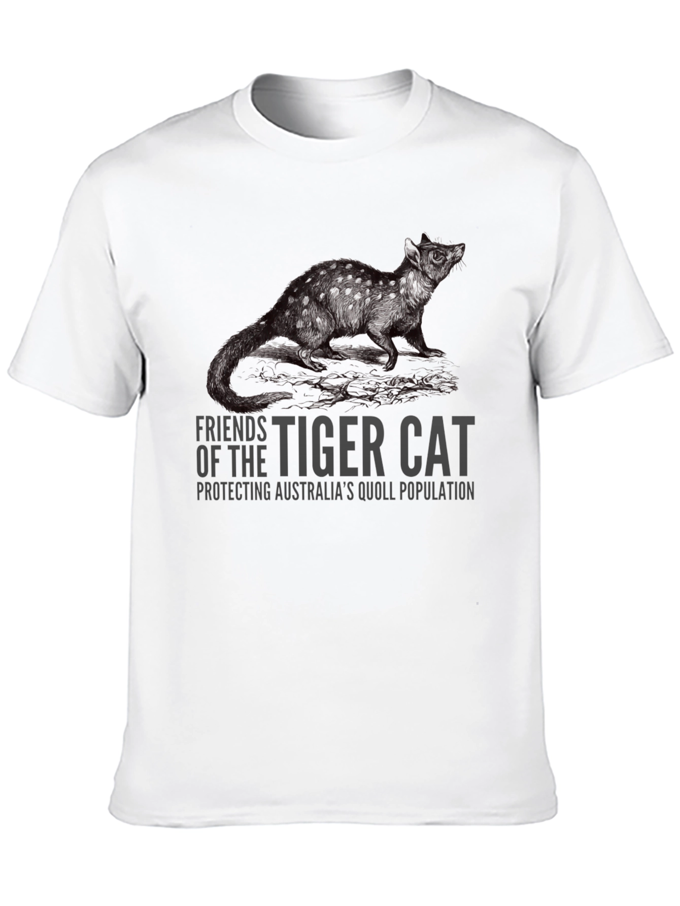 Tiger Cat Quoll T-Shirt - Protect Australias Wildlife