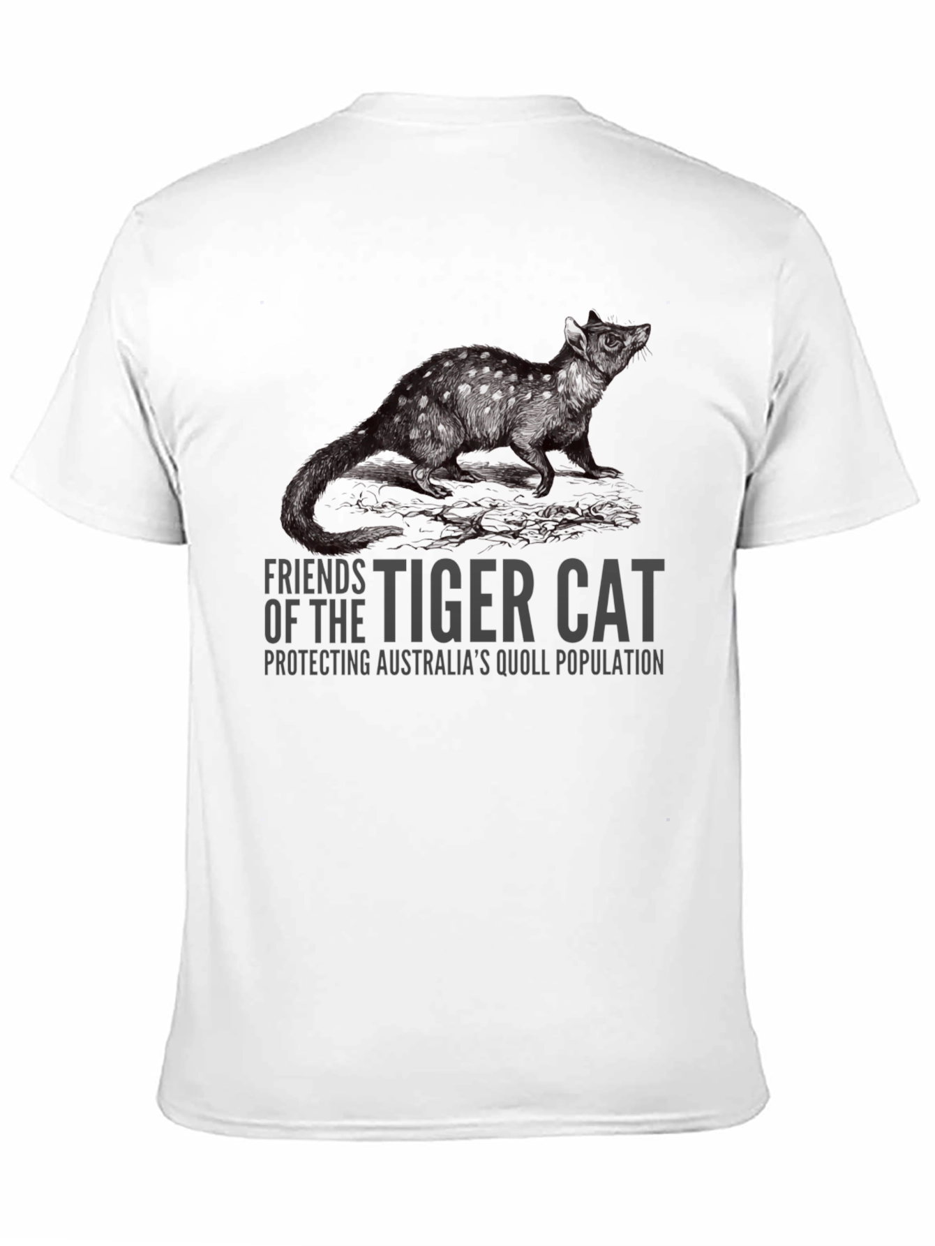 Tiger Cat Quoll T-Shirt - Protect Australias Wildlife
