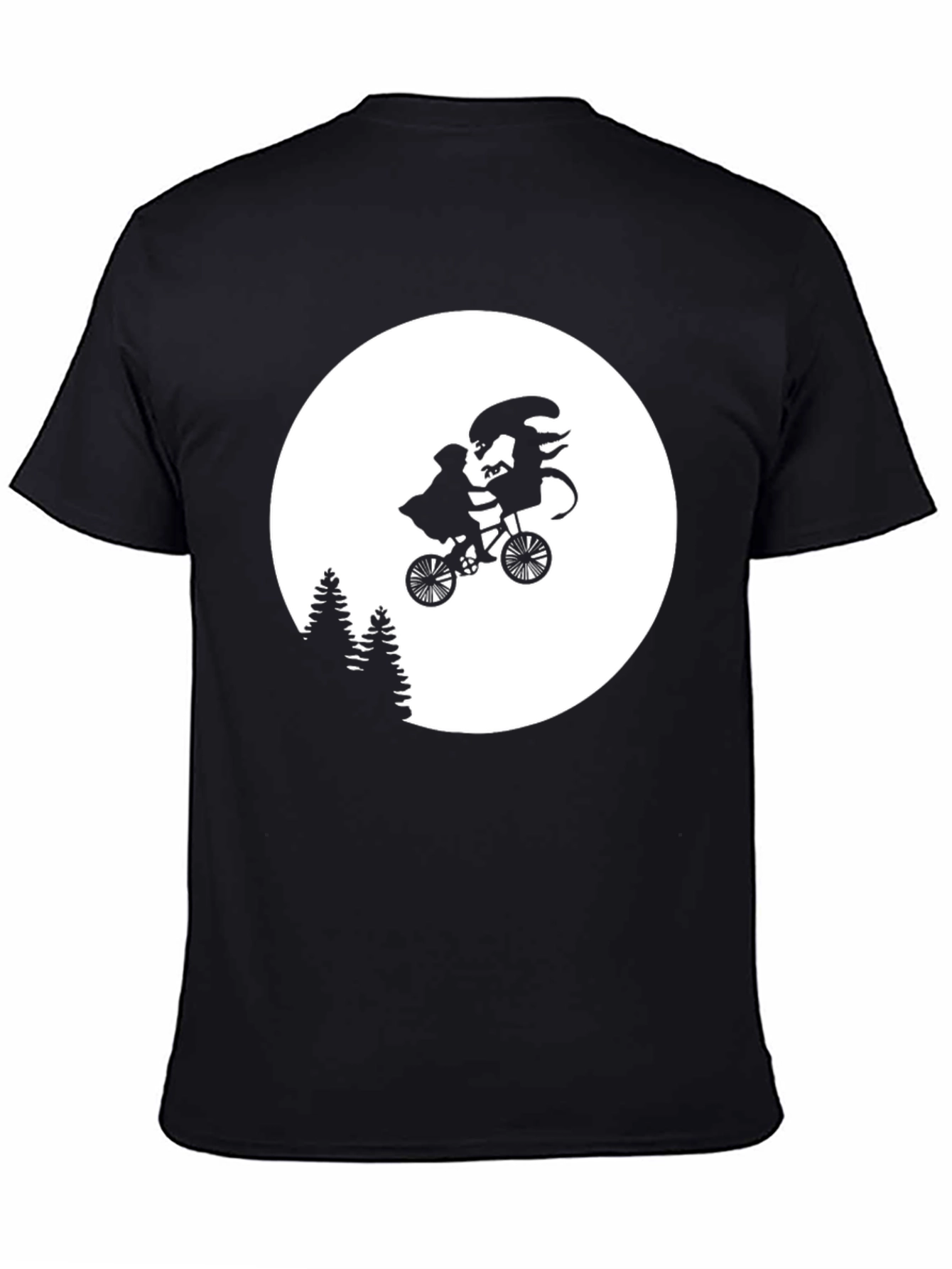 Alien Bike Ride T-Shirt - Sci-Fi Humor Tee