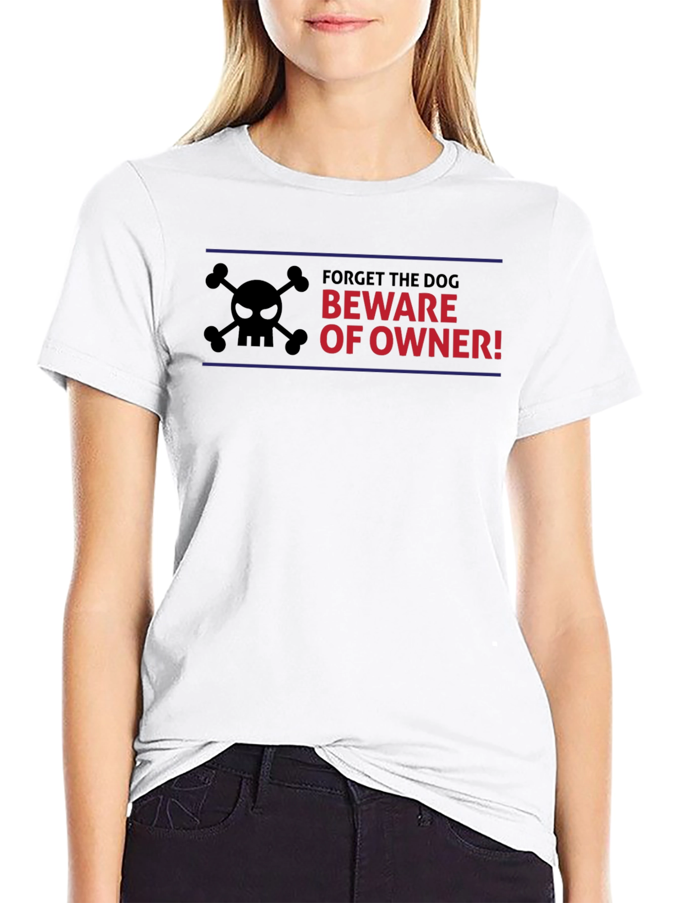 Beware of Owner T-Shirt - Funny Dog Lover Tee