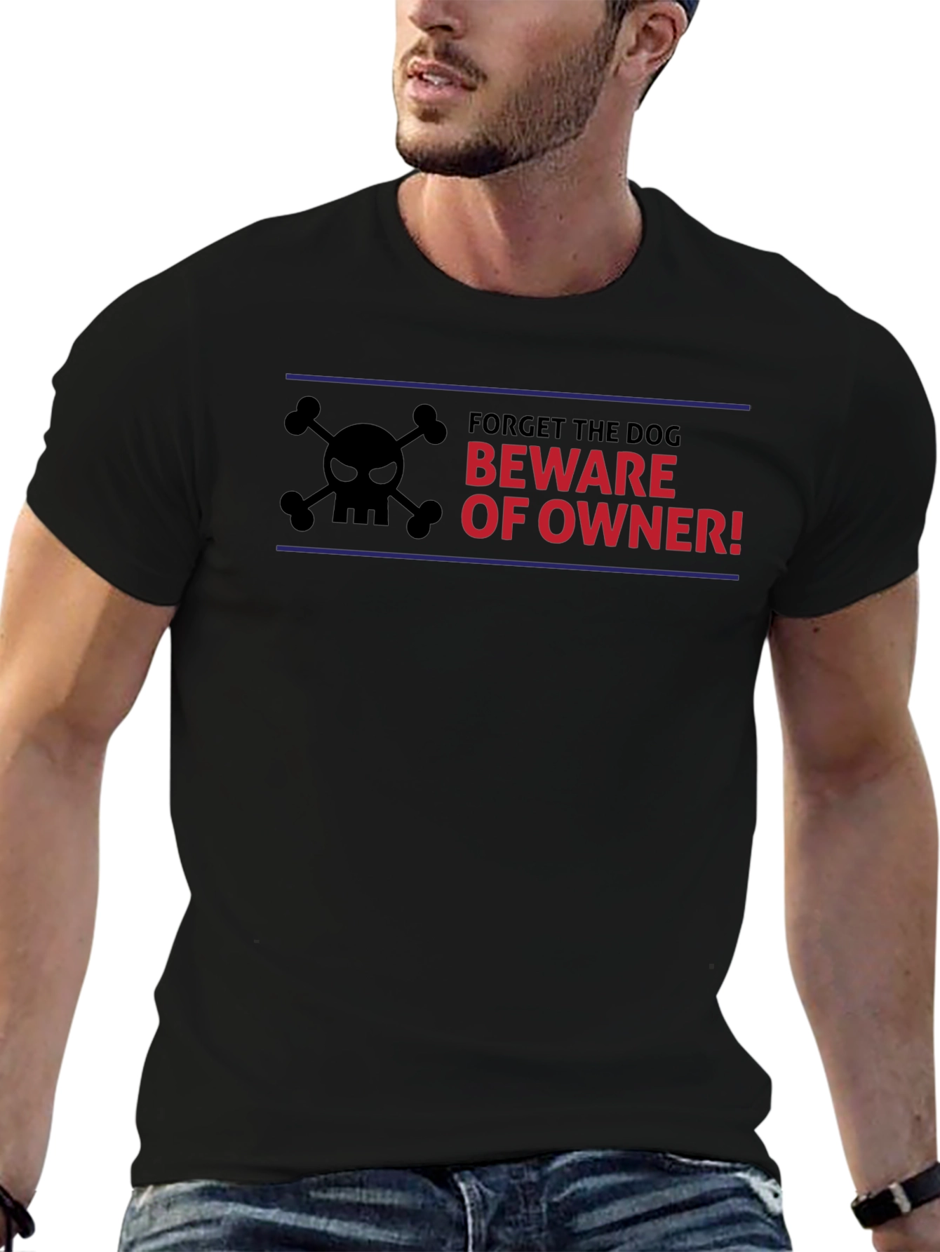 Beware of Owner T-Shirt - Funny Dog Lover Tee