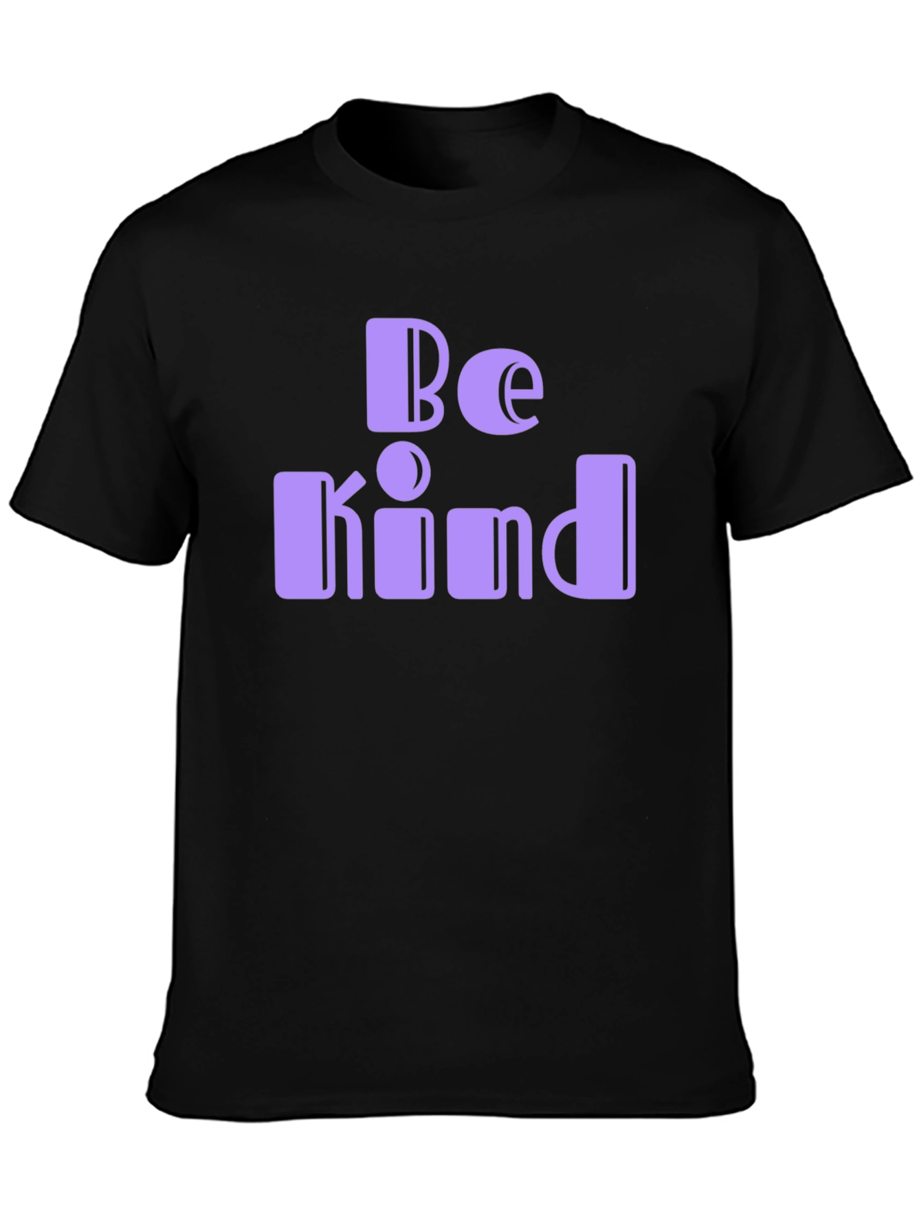 Be Kind Graphic Tee - Black Cotton Comfort