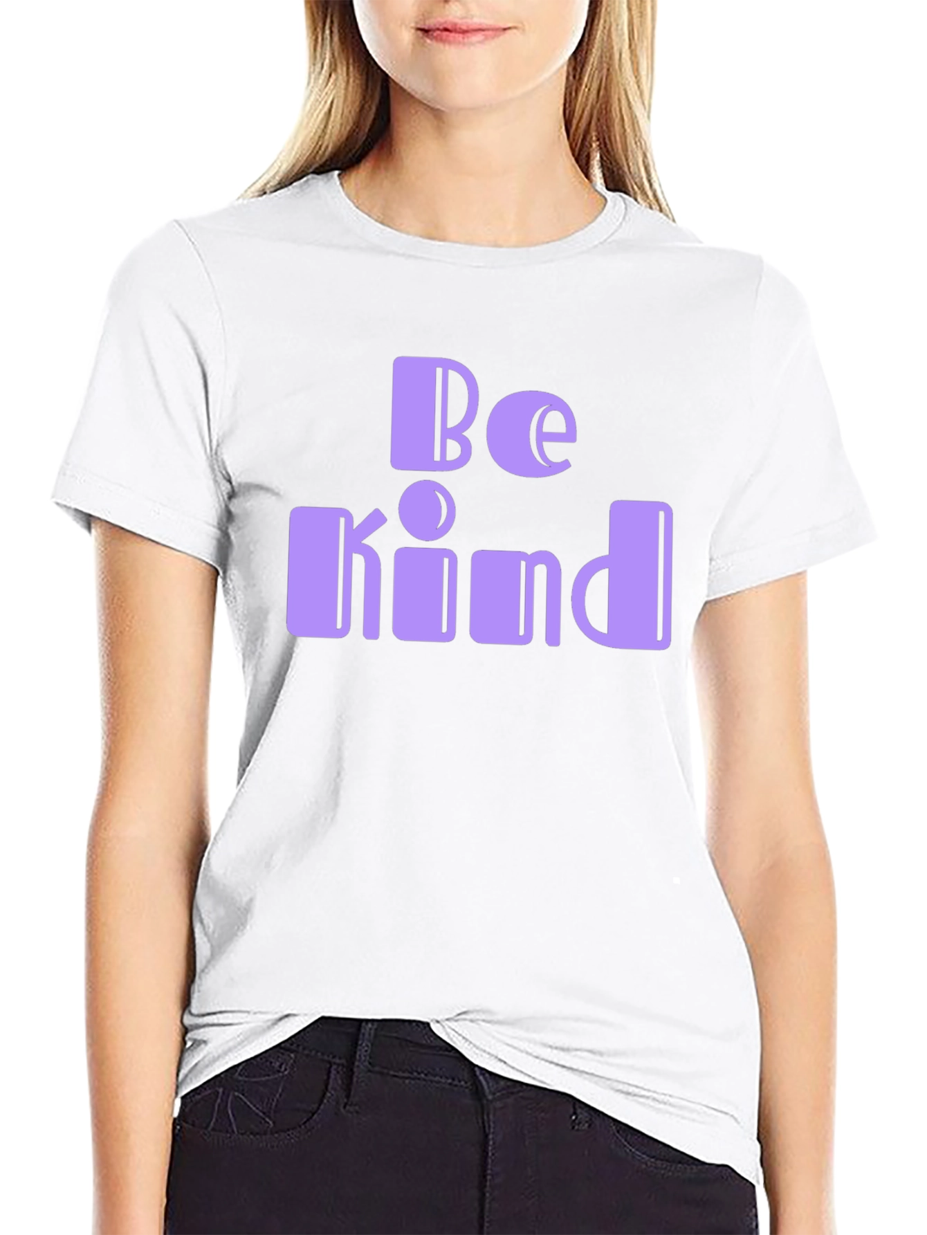 Be Kind Graphic Tee - Black Cotton Comfort