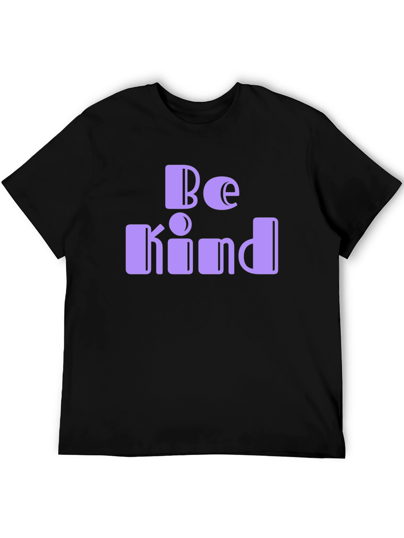 Be Kind Graphic Tee - Black Cotton Comfort