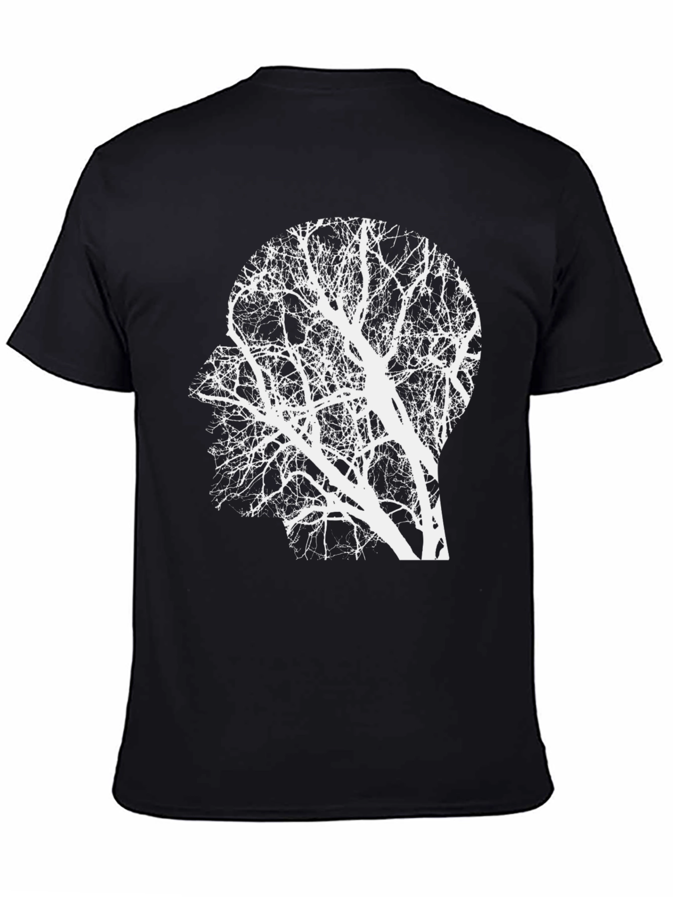 Tree Mind Graphic Tee - Unique Silhouette T-Shirt