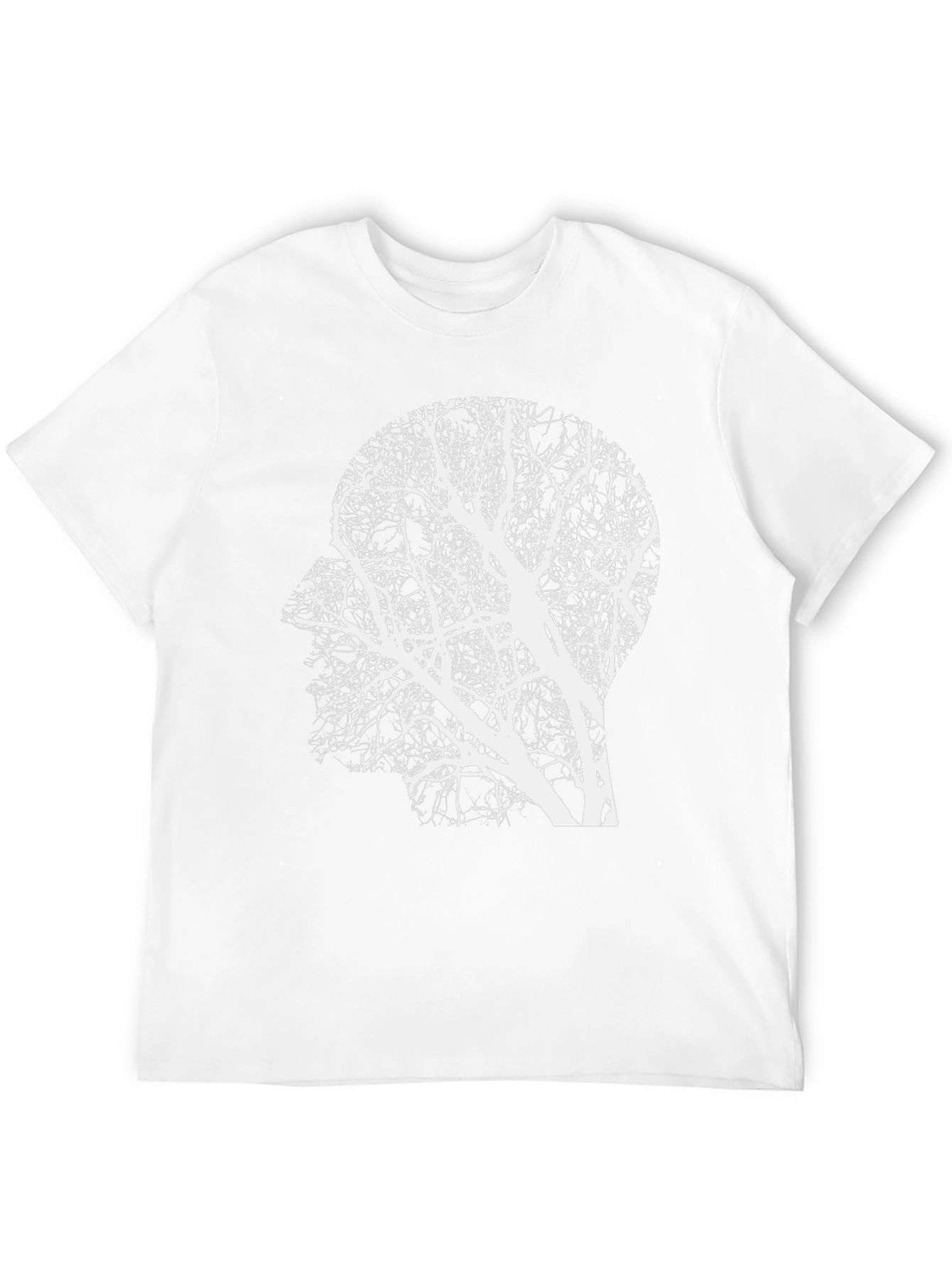 Tree Mind Graphic Tee - Unique Silhouette T-Shirt