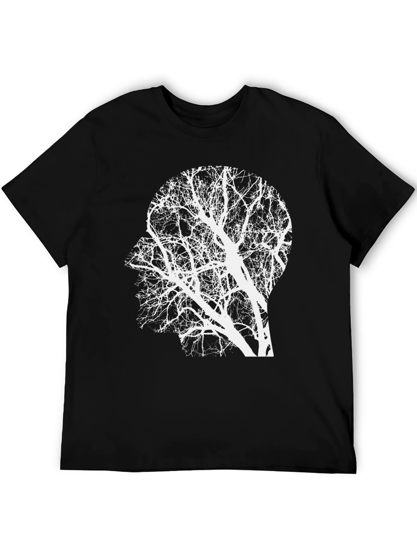 Tree Mind Graphic Tee - Unique Silhouette T-Shirt