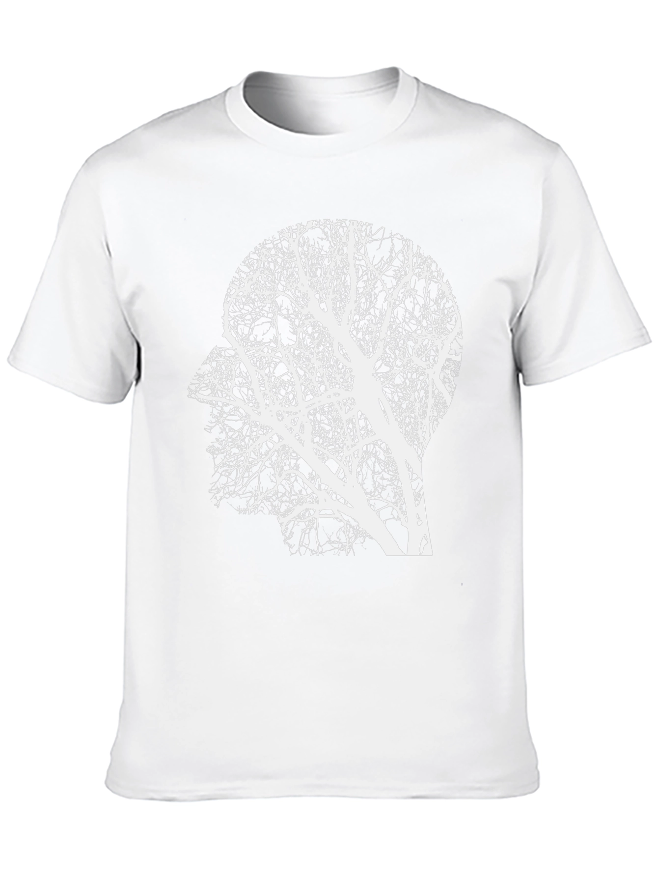 Tree Mind Graphic Tee - Unique Silhouette T-Shirt