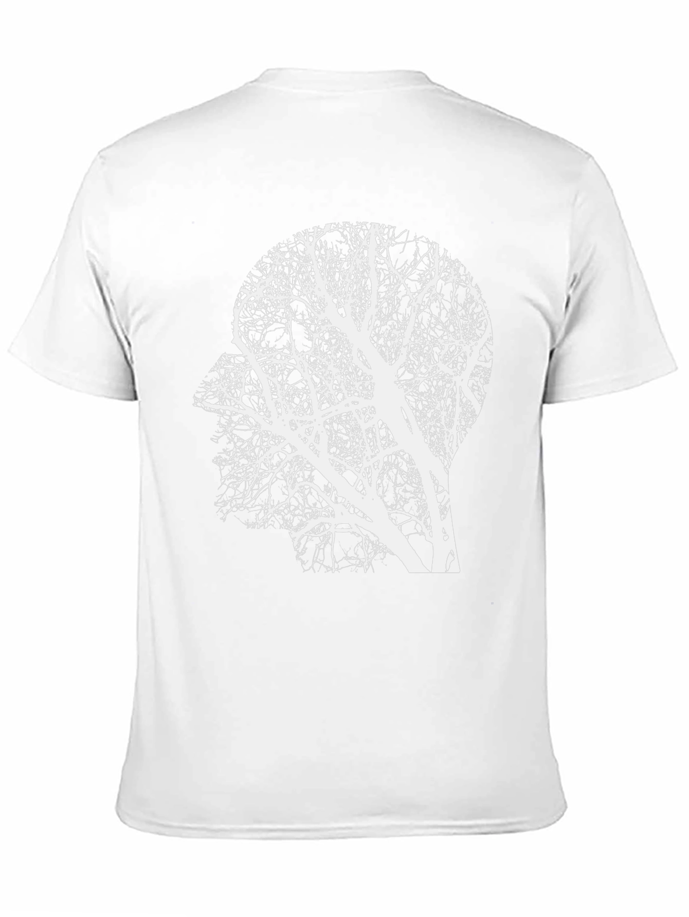 Tree Mind Graphic Tee - Unique Silhouette T-Shirt