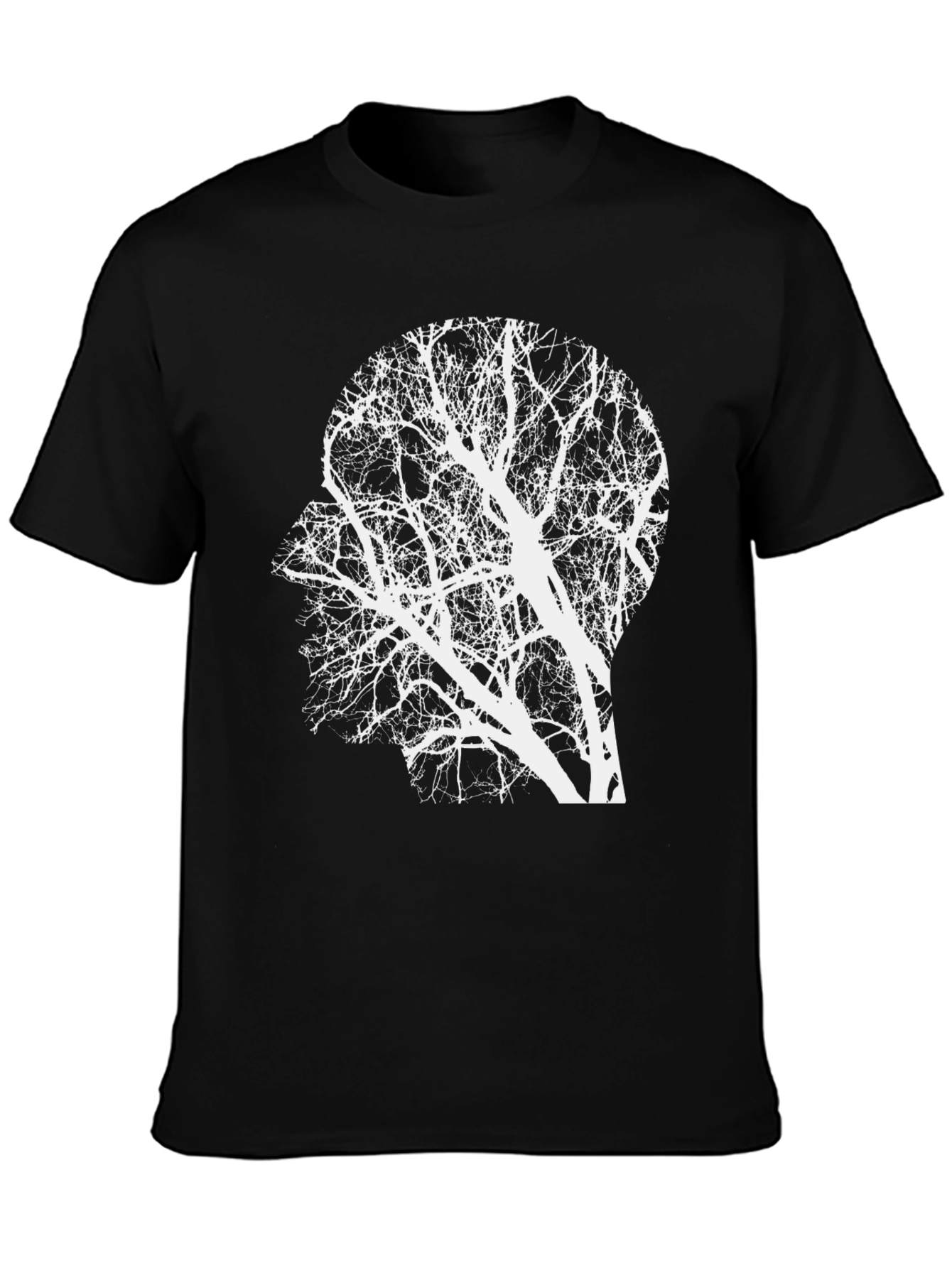 Tree Mind Graphic Tee - Unique Silhouette T-Shirt