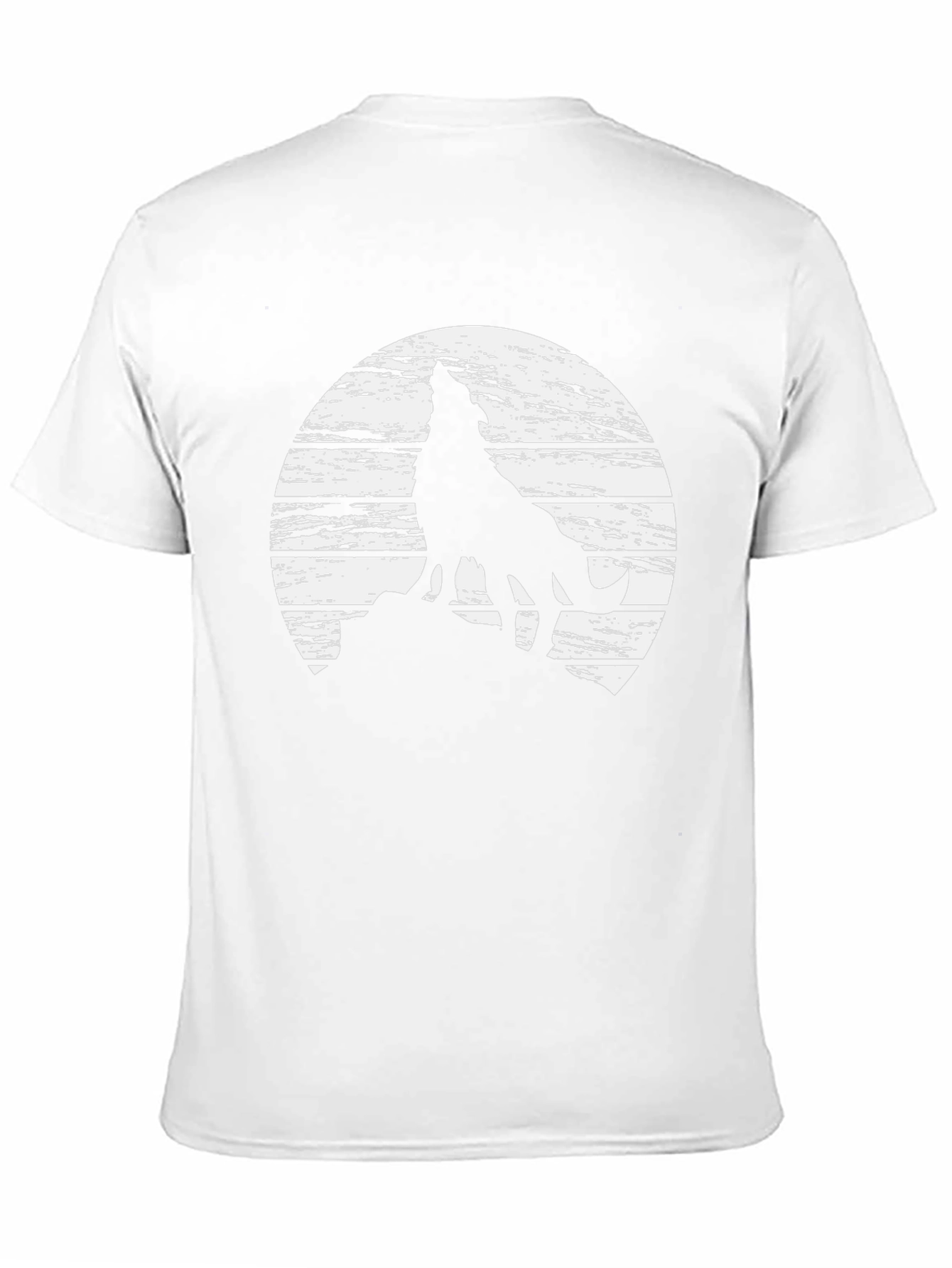 Wolf Howling Moon Graphic Tee - Mens Black T-Shirt