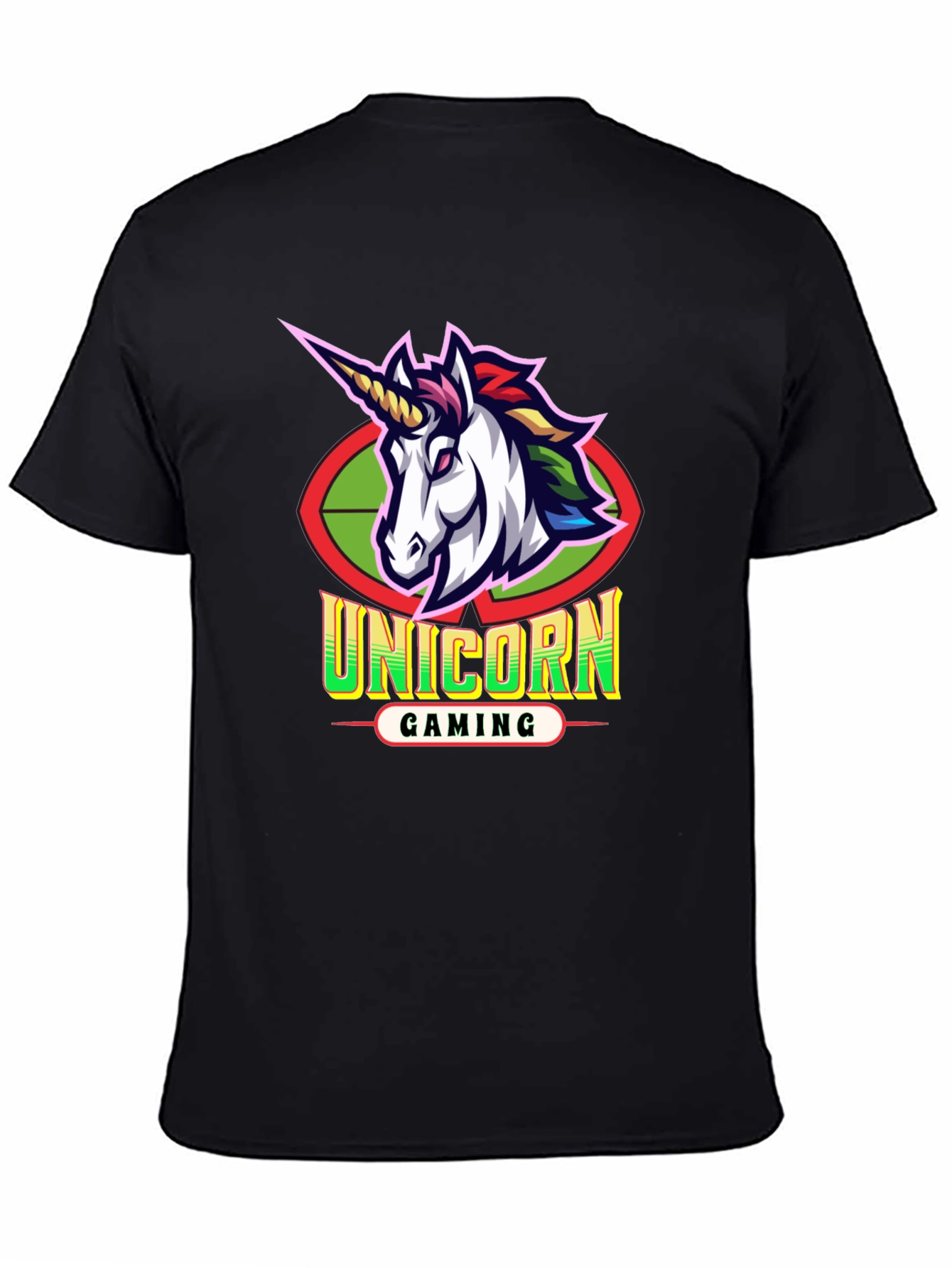Unicorn Gaming Black T-Shirt