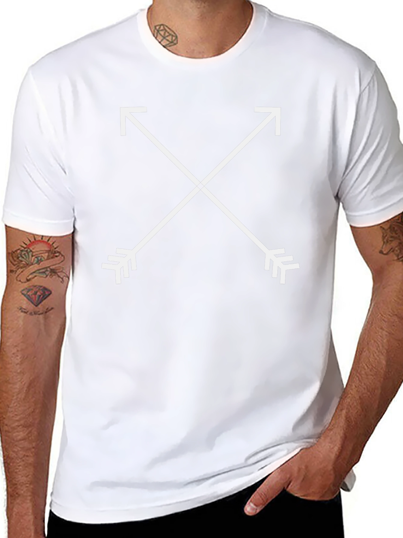 Arrow Graphic T-Shirt - Stylish Black Tee