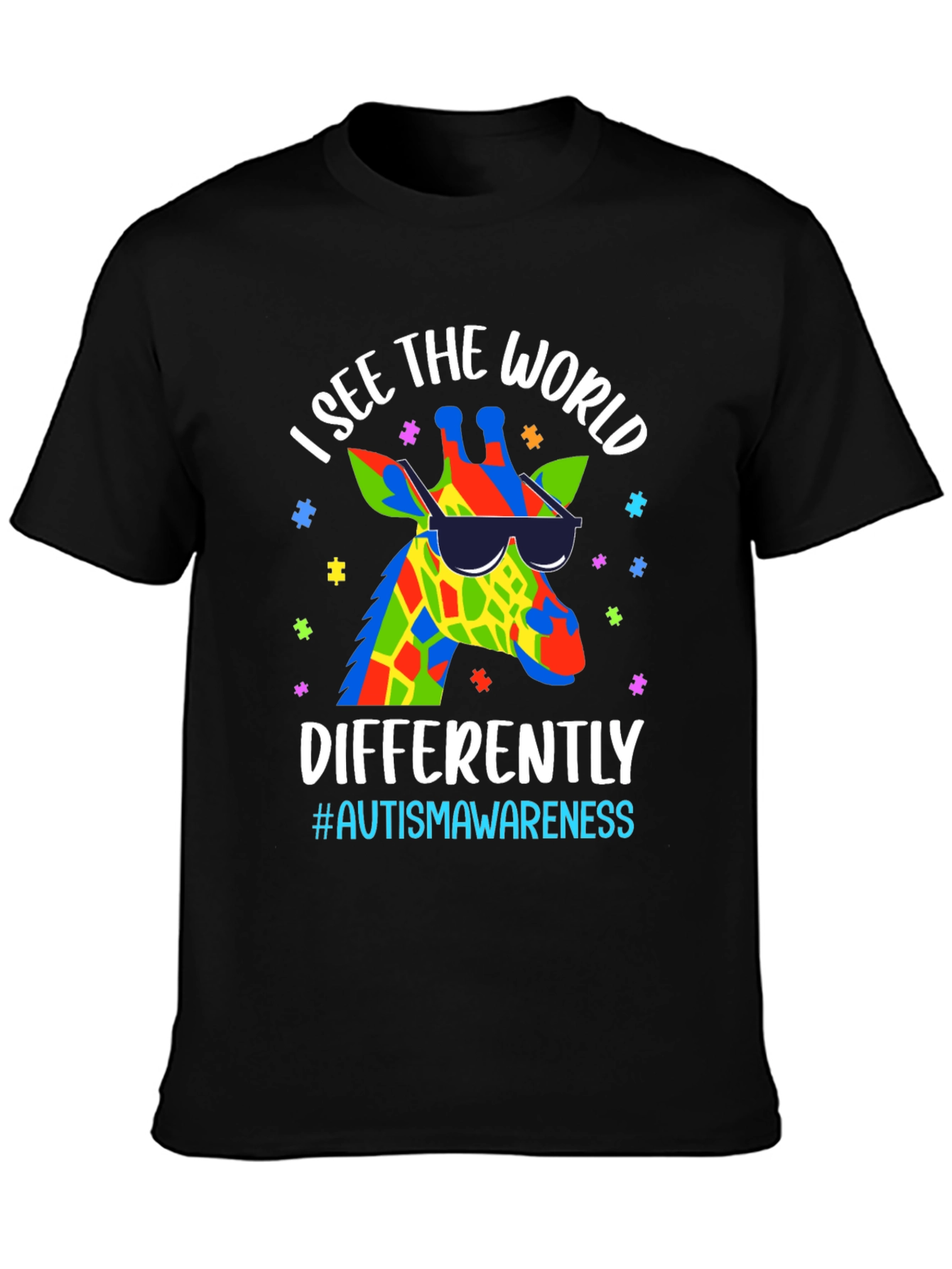 Autism Awareness Giraffe T-Shirt