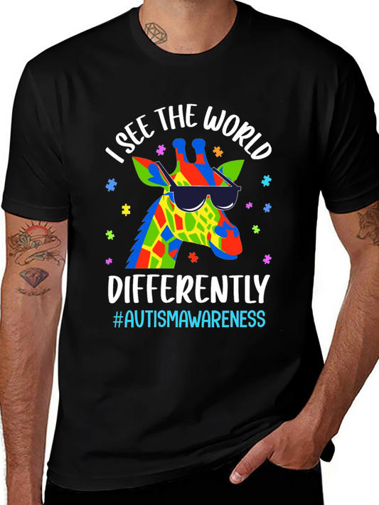 Autism Awareness Giraffe T-Shirt