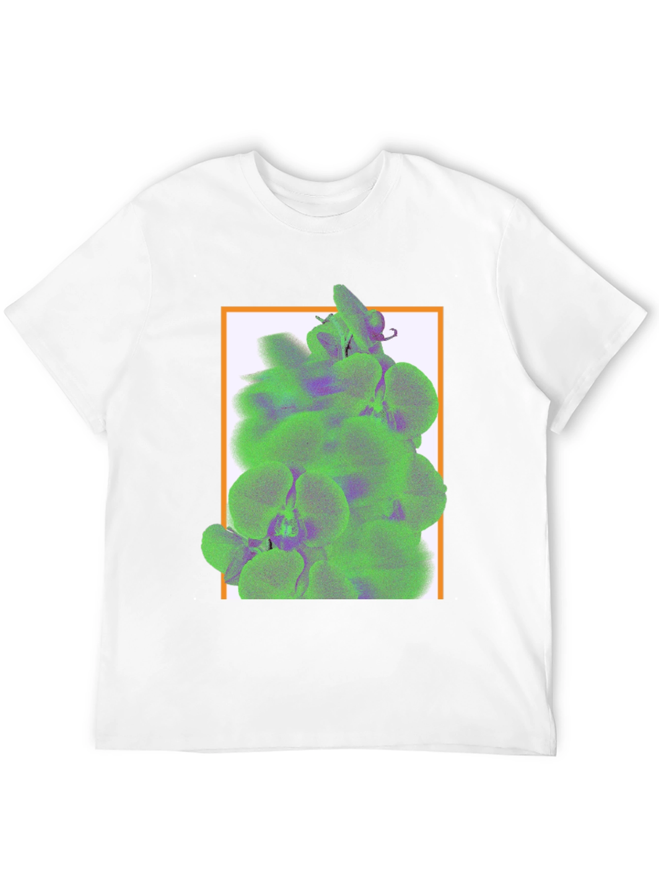 Trendy Graphic Tee with Floral Accent