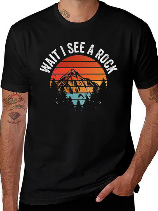 Wait I See A Rock Graphic Tee