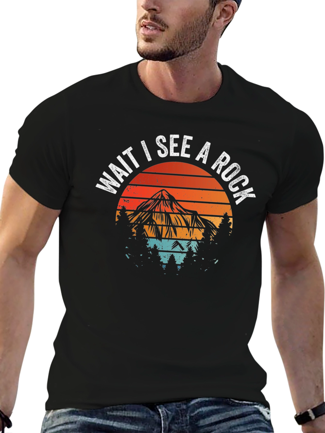 Wait I See A Rock Graphic Tee