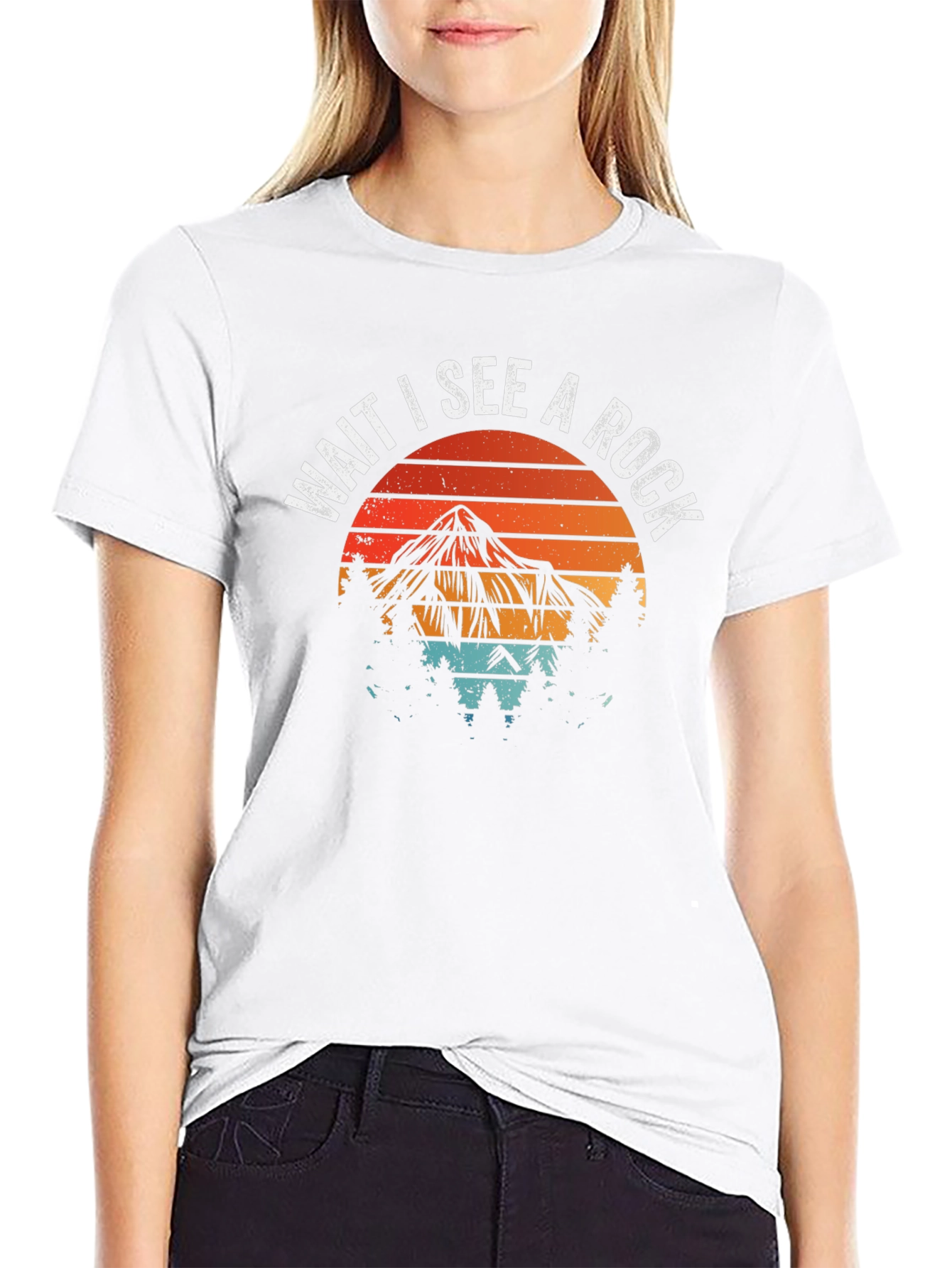 Wait I See A Rock Graphic Tee