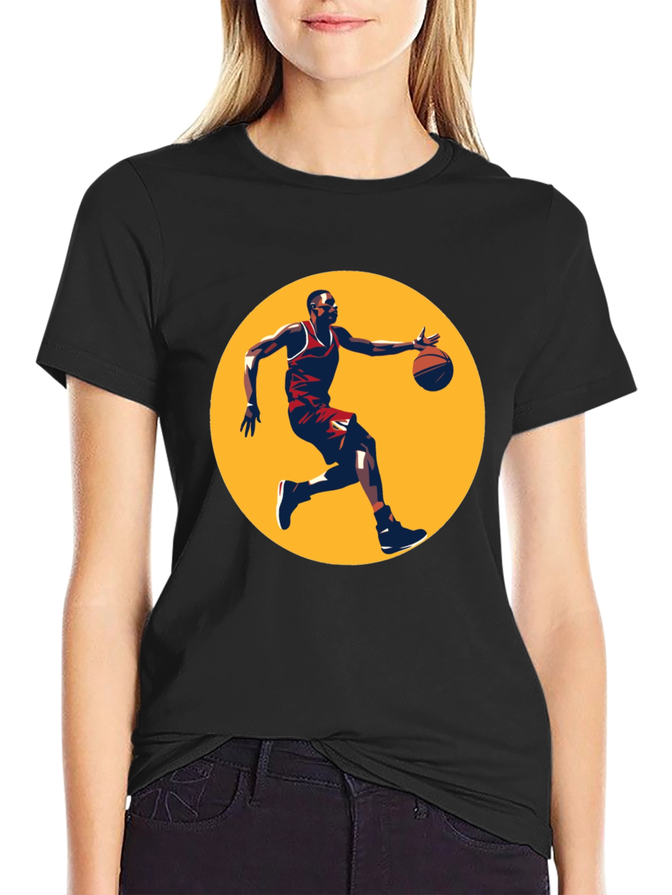 Basketball Player Graphic T-Shirt